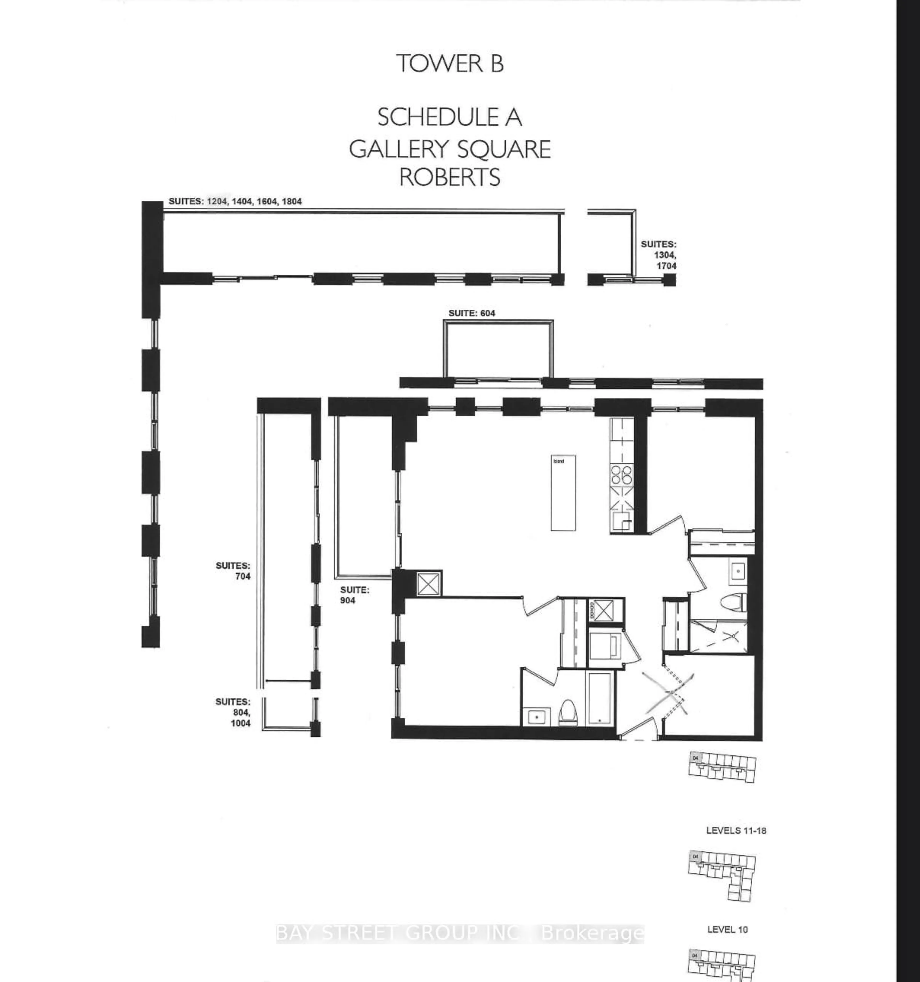 Floor plan for 292 Verdale Crossing #1204, Markham Ontario L6G 0H6
