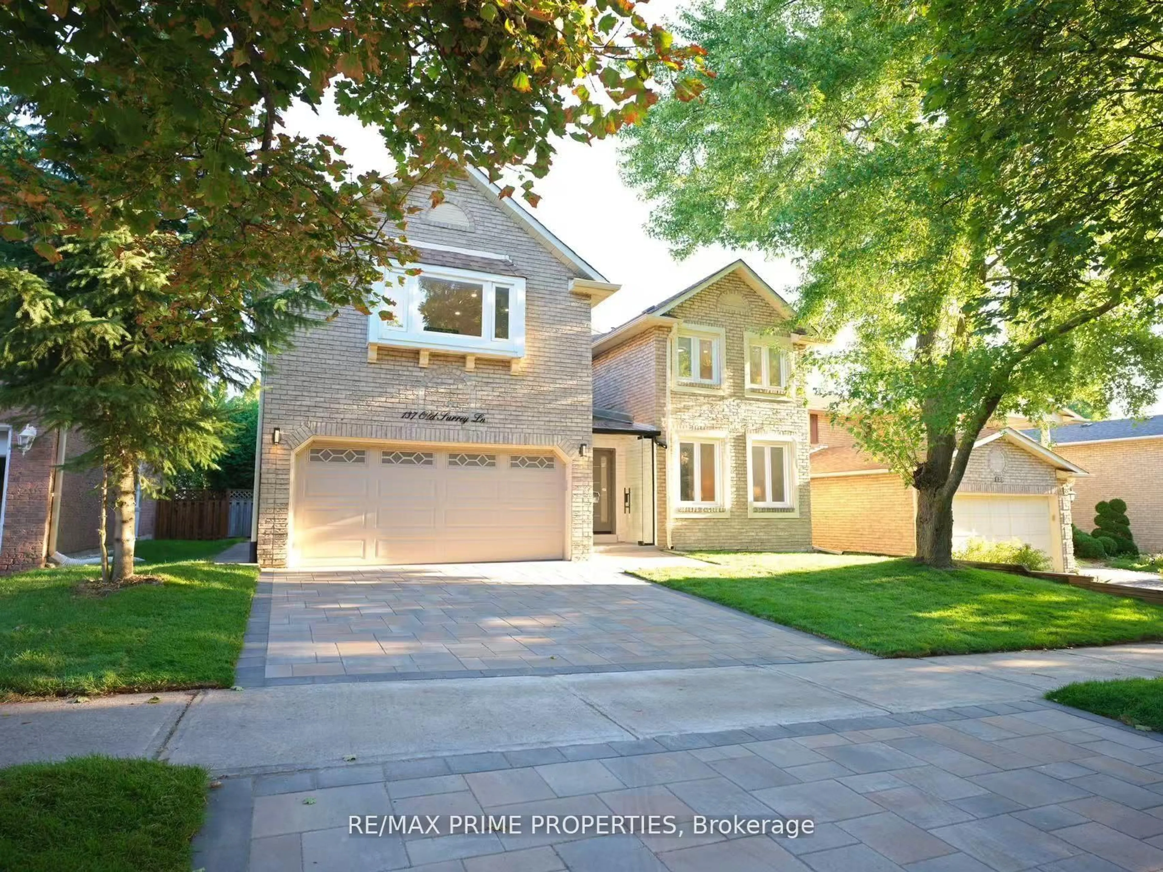Home with brick exterior material, street for 137 Old Surrey Lane, Richmond Hill Ontario L4C 6R9