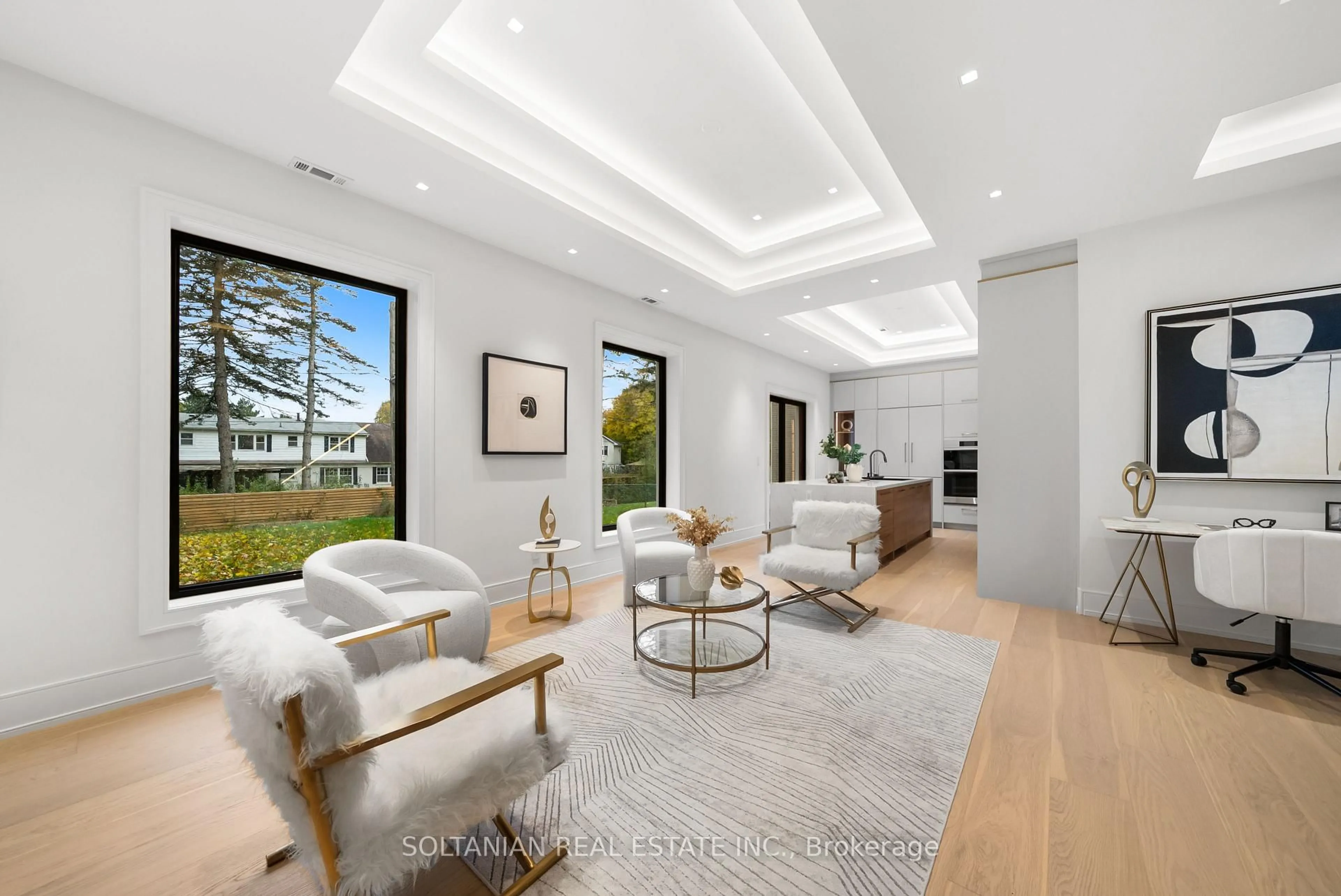 Living room with furniture, unknown for 98 Babcombe Dr, Markham Ontario L3T 1N1