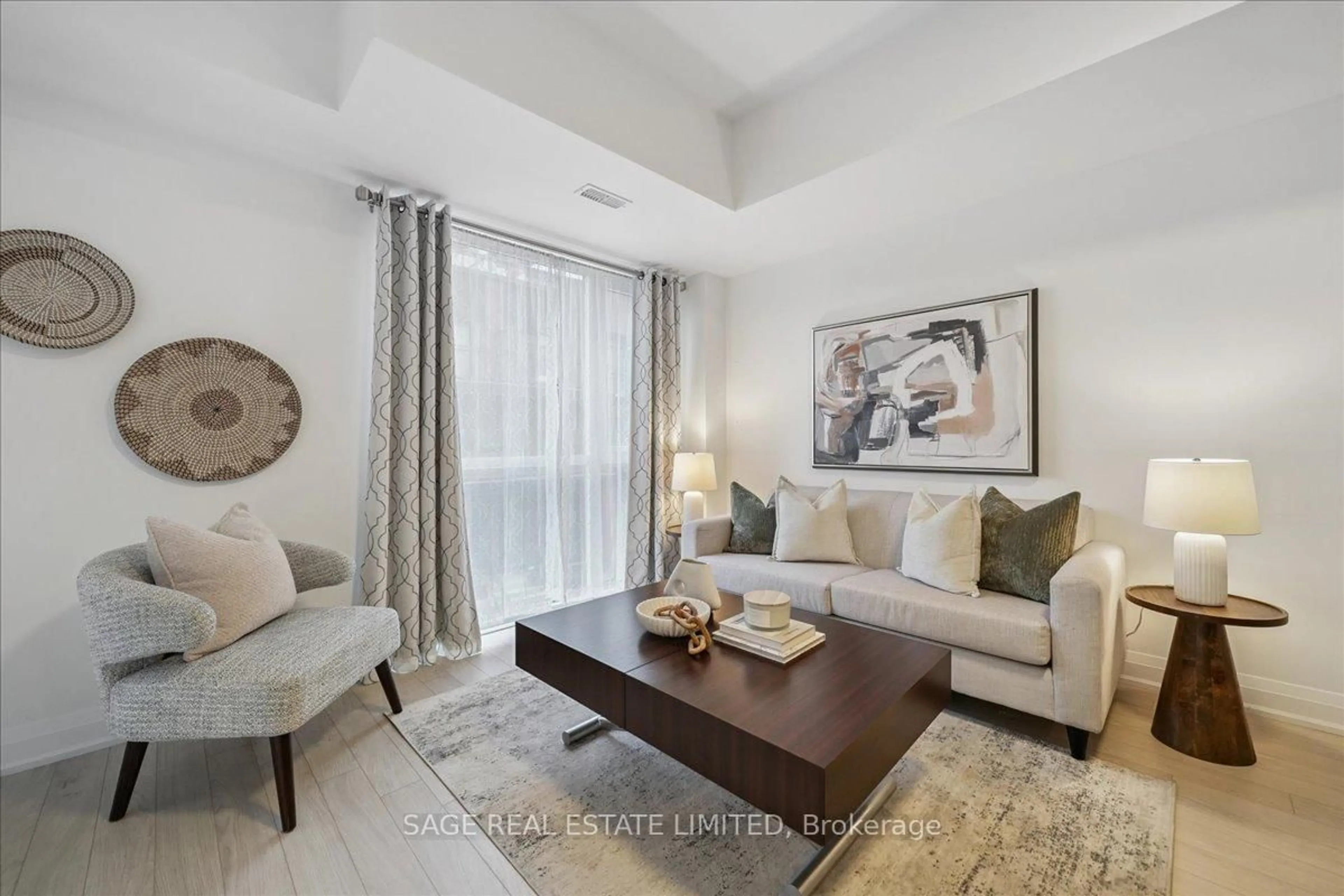 Living room with furniture, unknown for 56 Coles Ave #203, Vaughan Ontario L4L 0J1