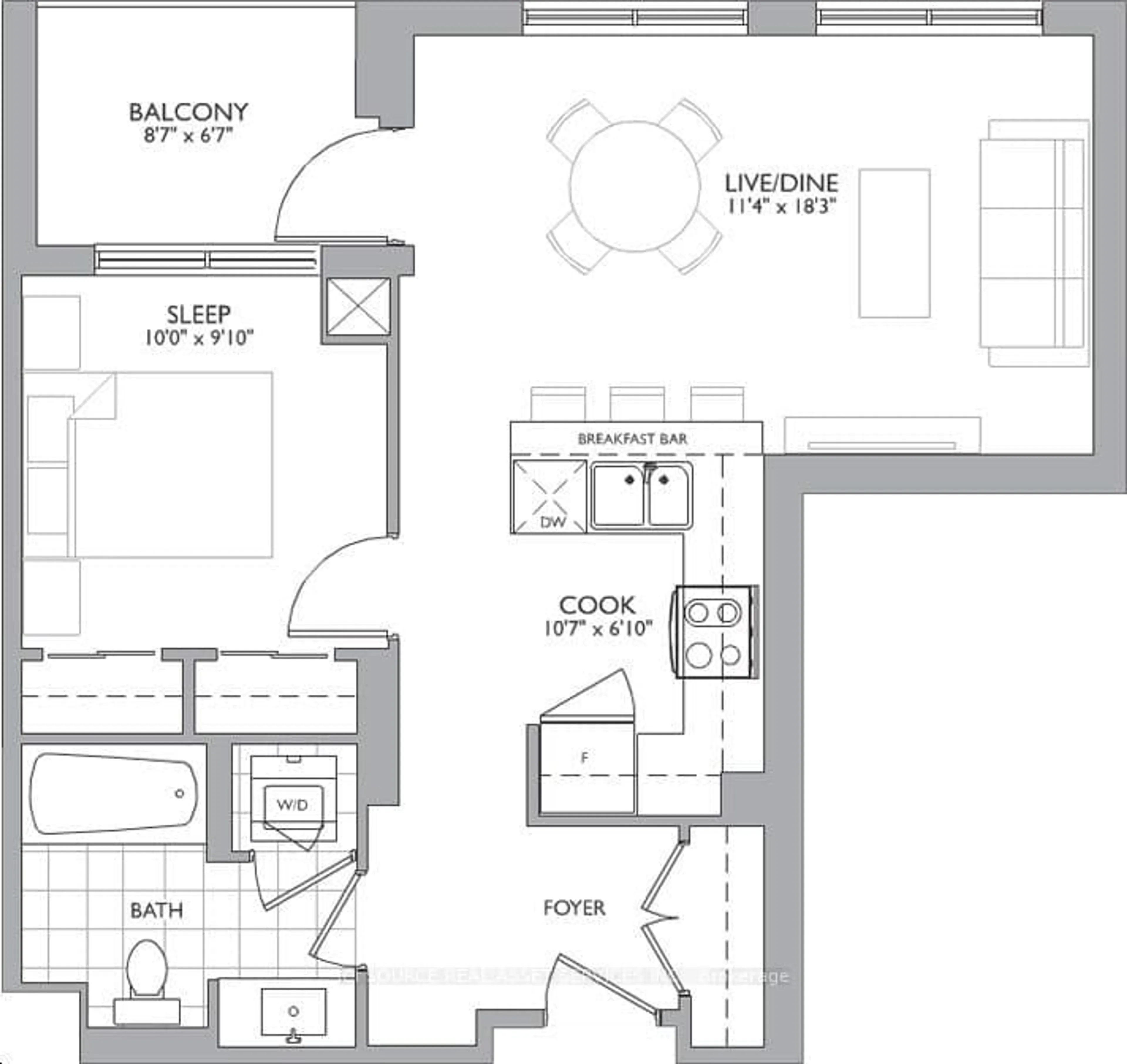 Floor plan for 12 Woodstream Blvd #919, Vaughan Ontario L4L 8C3