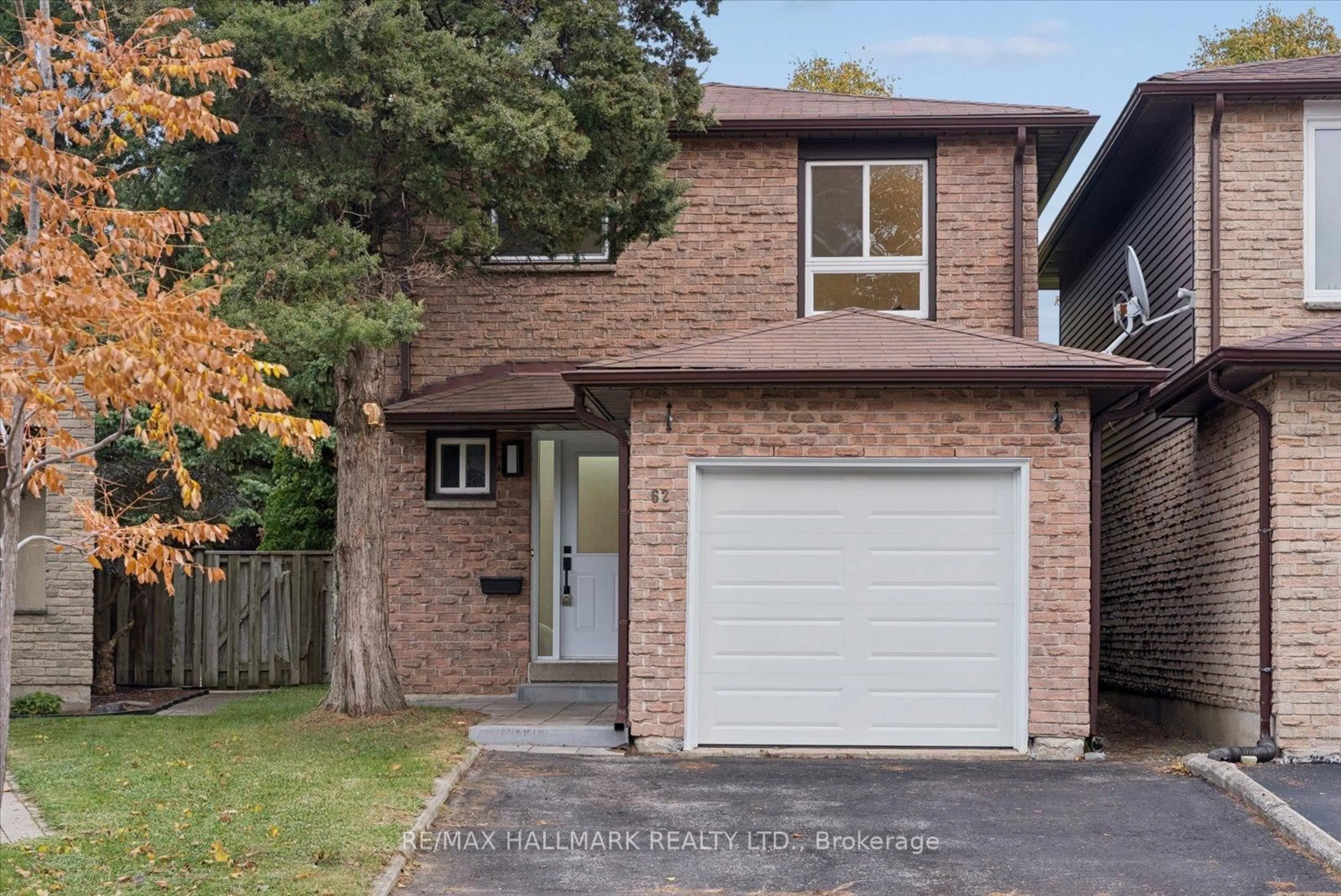 Home with brick exterior material, street for 62 Pepperell Cres, Markham Ontario L3R 3G8