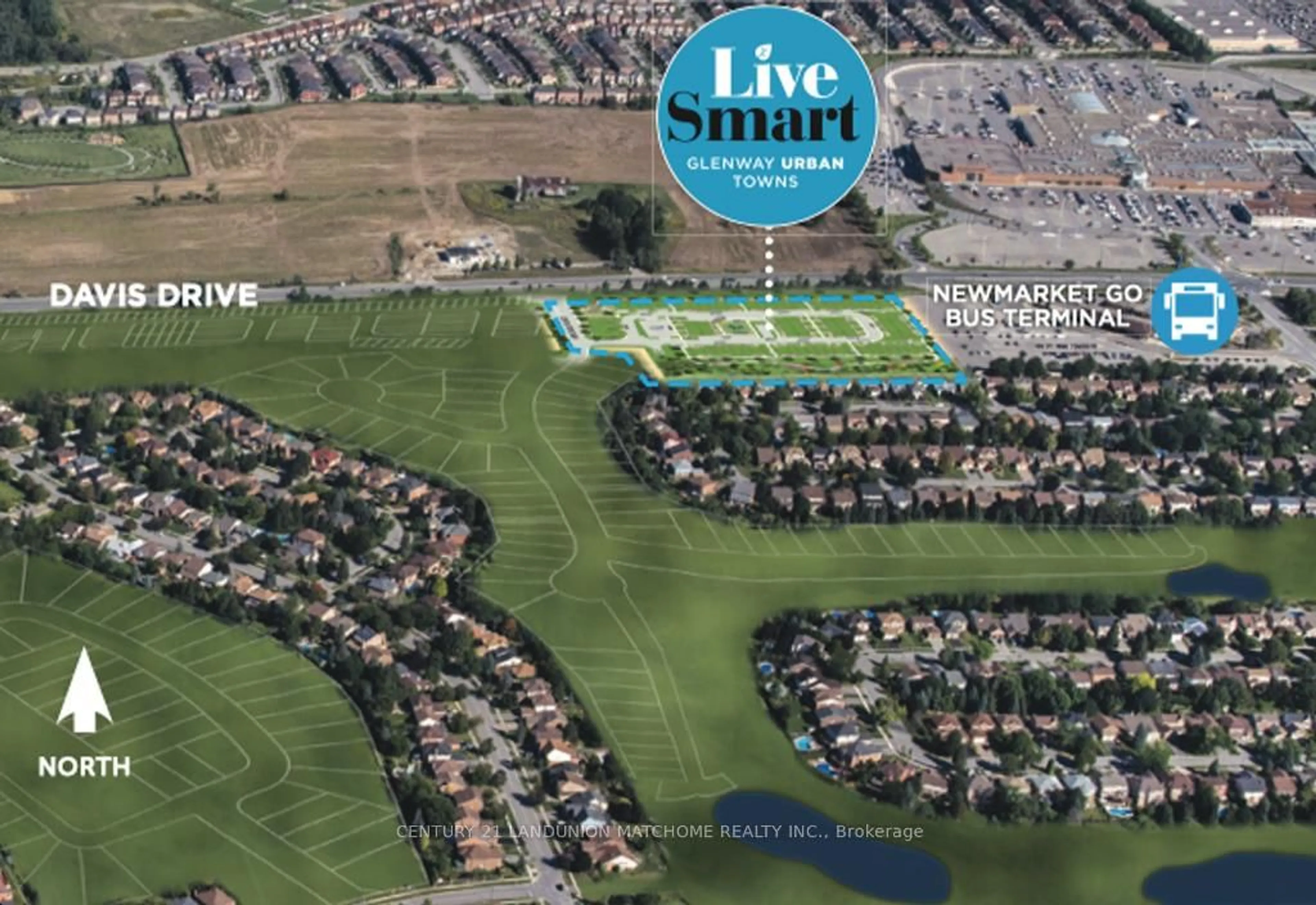 A pic from outside/outdoor area/front of a property/back of a property/a pic from drone, water/lake/river/ocean view for 16 Lytham Green Circ #18, Newmarket Ontario L3Y 0C7