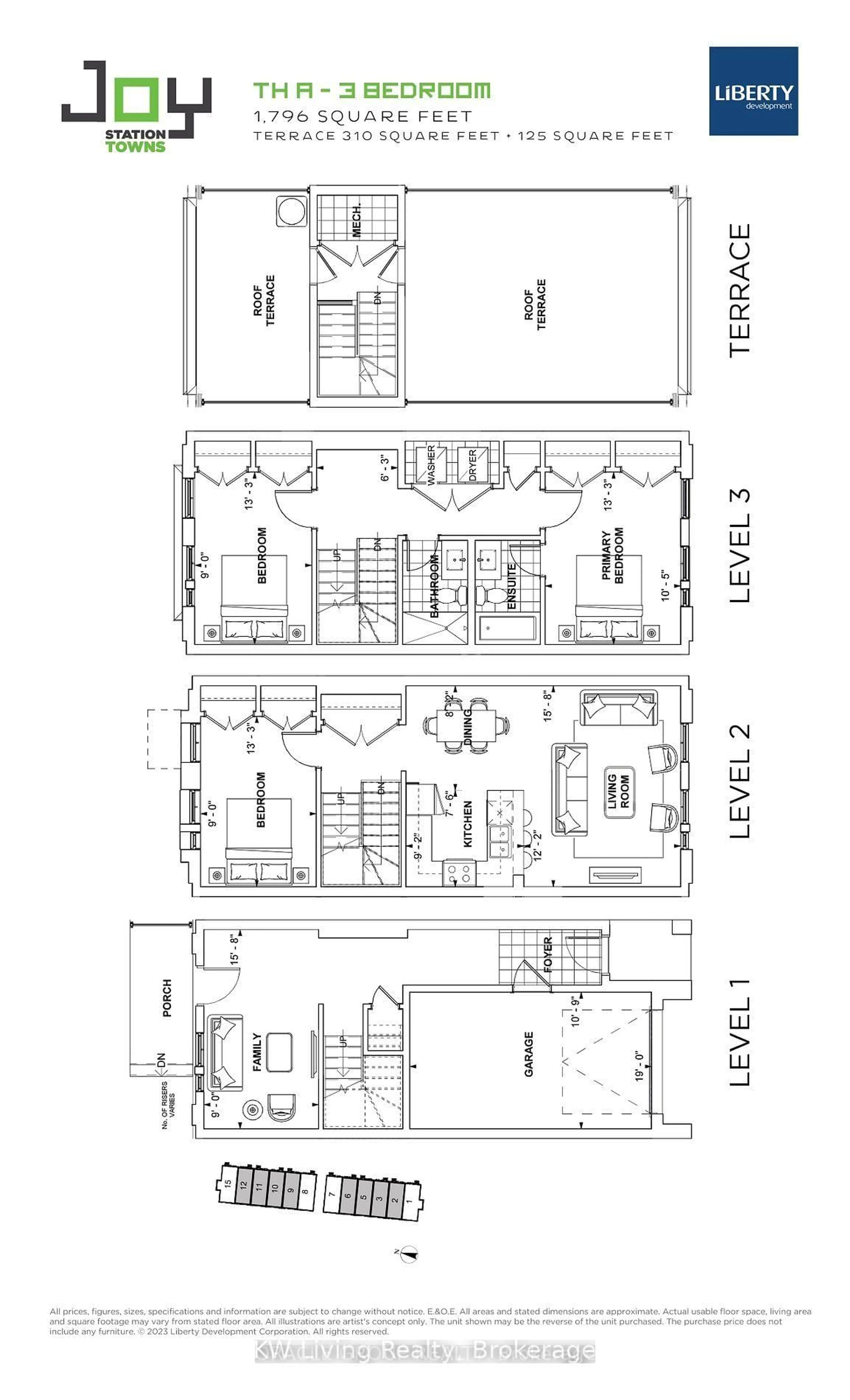 Floor plan for 168 Anderson Ave #TH2, Markham Ontario L6E 1A5