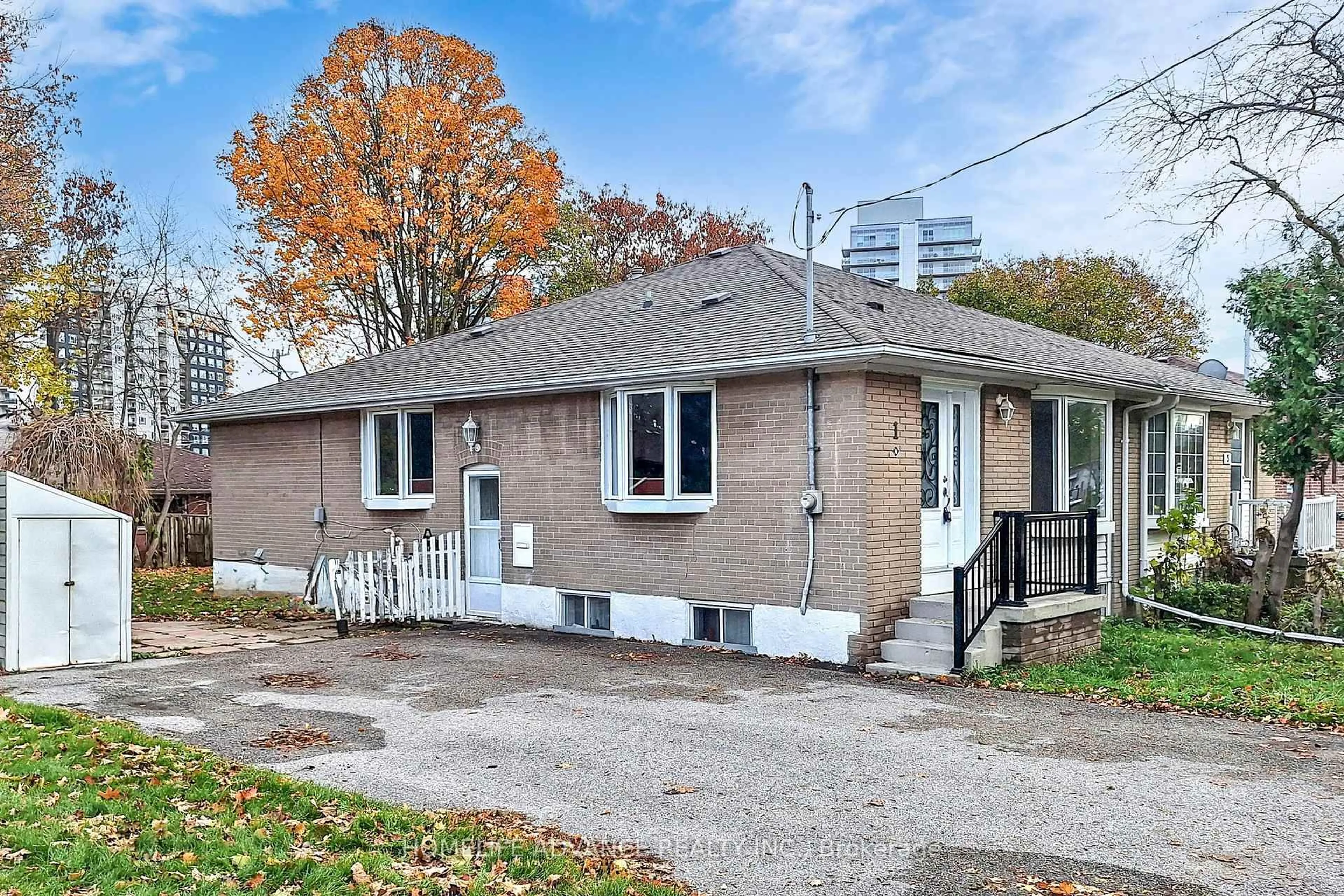 Home with brick exterior material, street for 1 Walter Ave, Newmarket Ontario L3Y 2T2