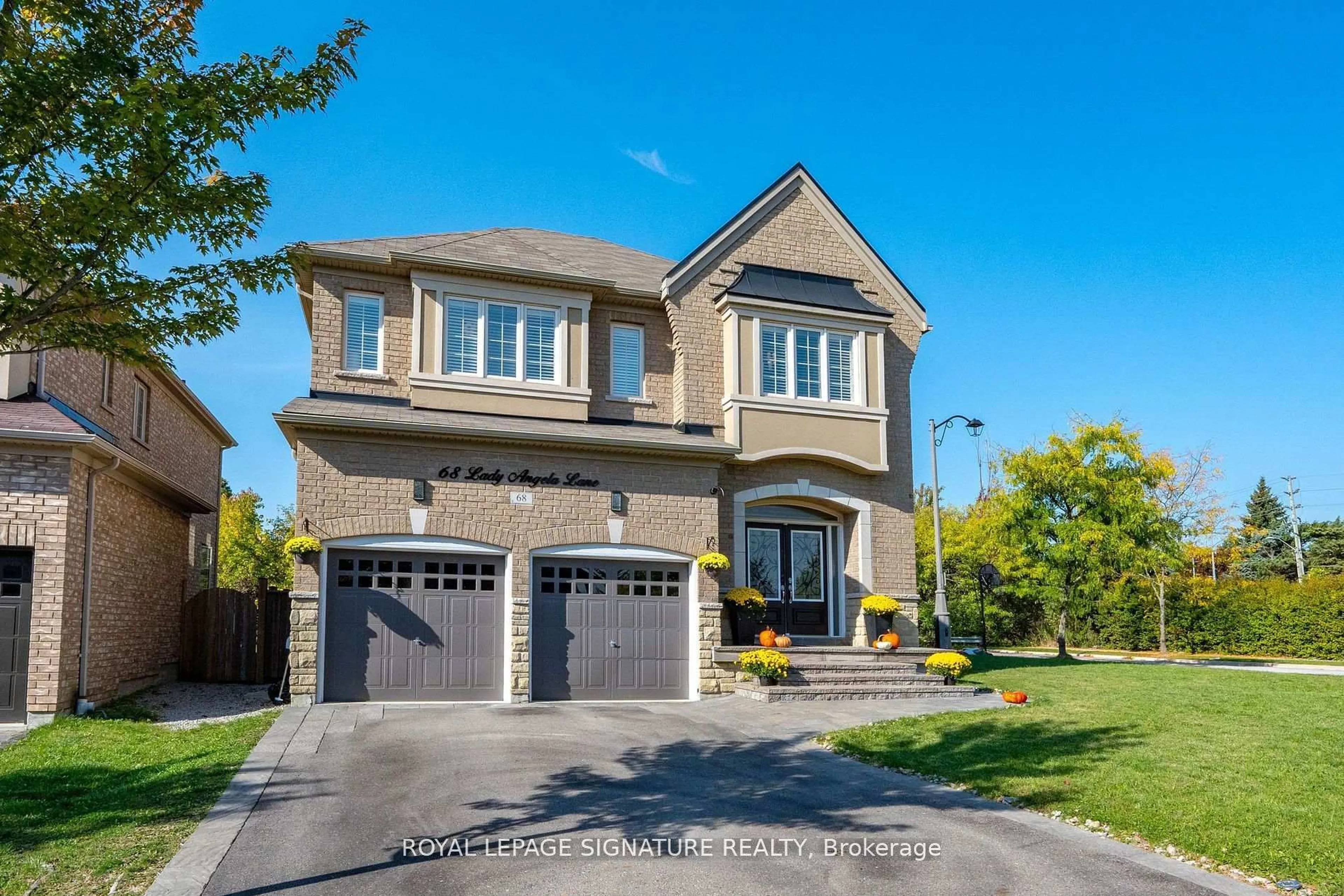 Home with brick exterior material, street for 68 Lady Angela Lane, Vaughan Ontario L6A 4S7