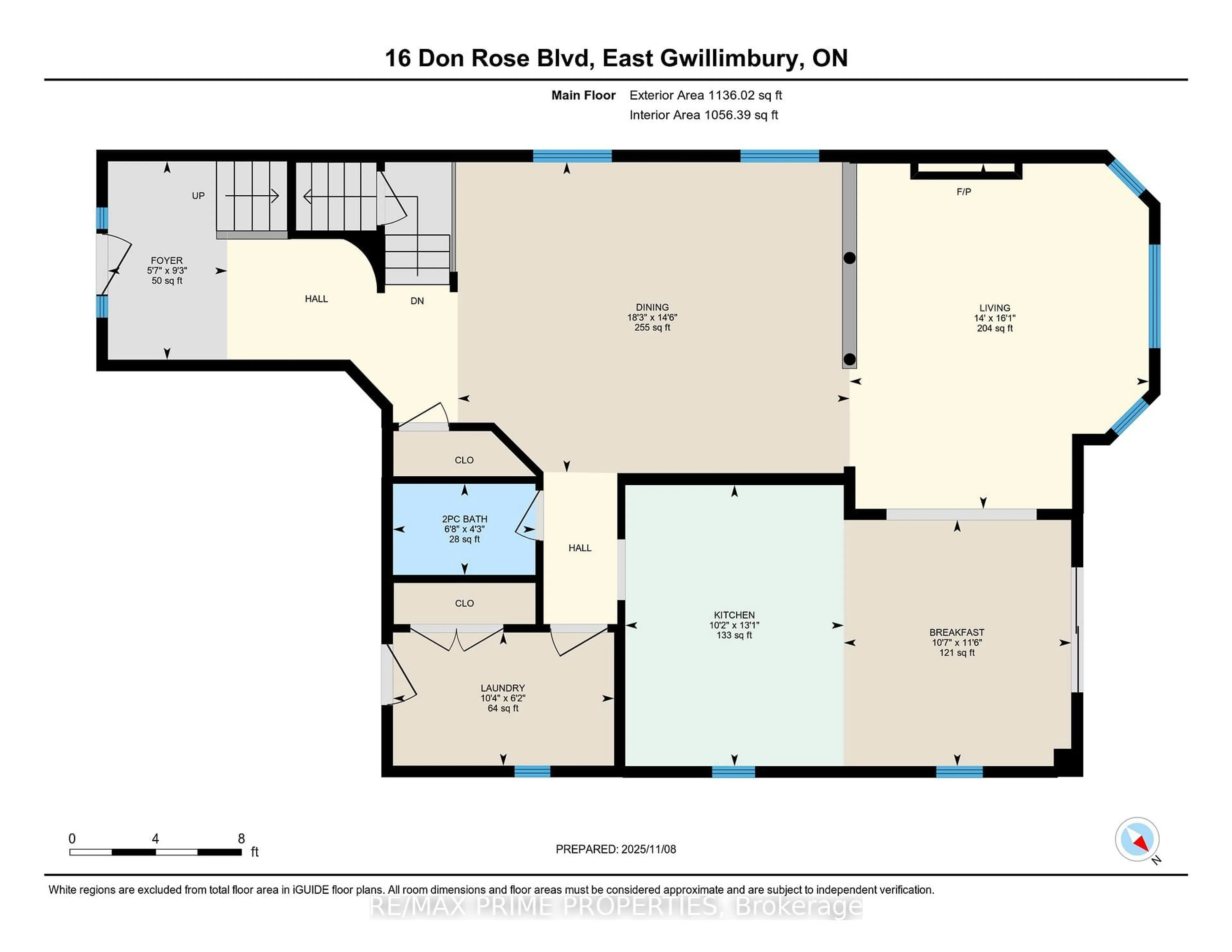 Floor plan for 16 Don Rose Blvd, East Gwillimbury Ontario L0G 1M0