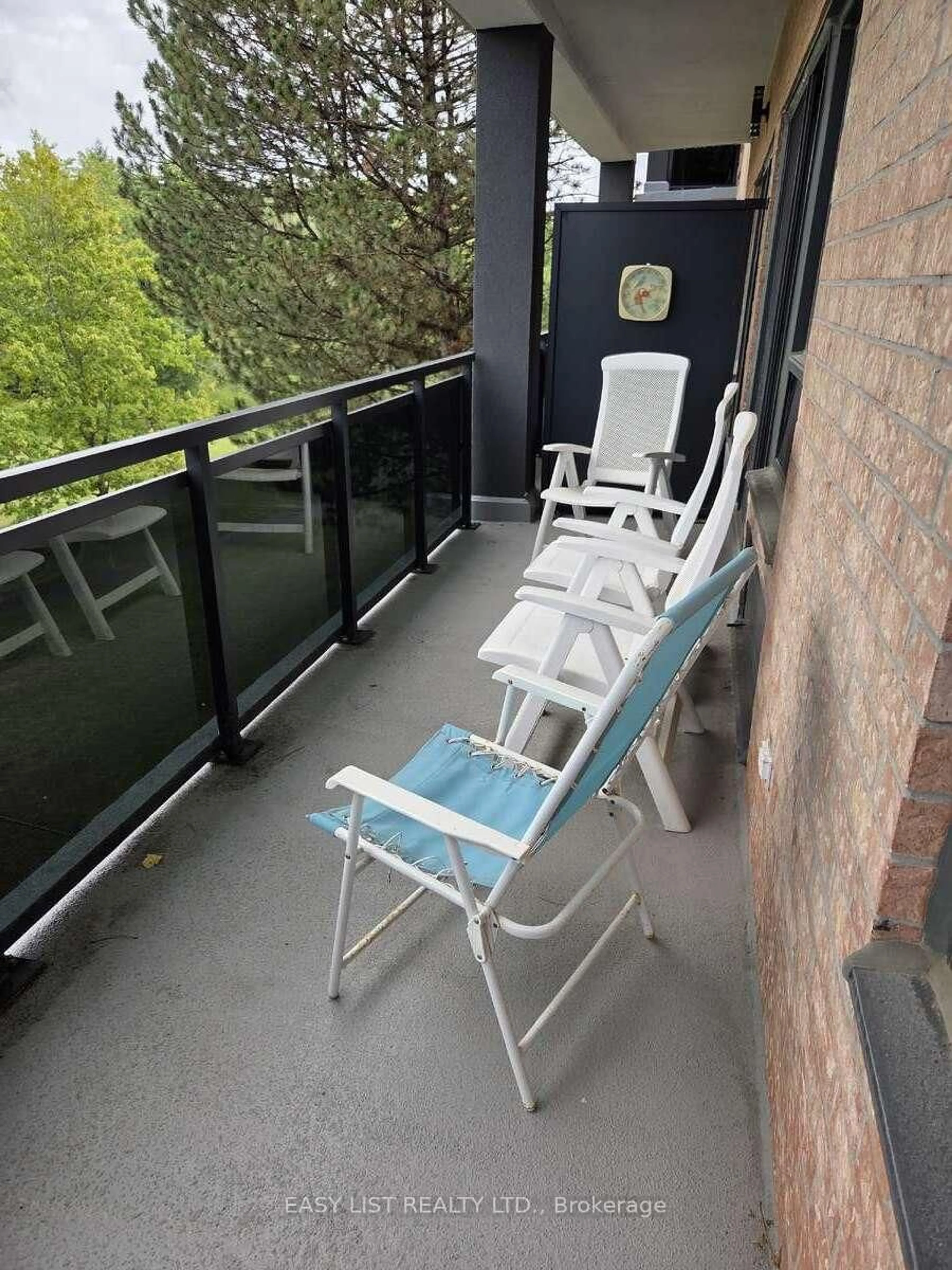 Balcony in the apartment, unknown for 155 Main St #203, Newmarket Ontario L3Y 8C2