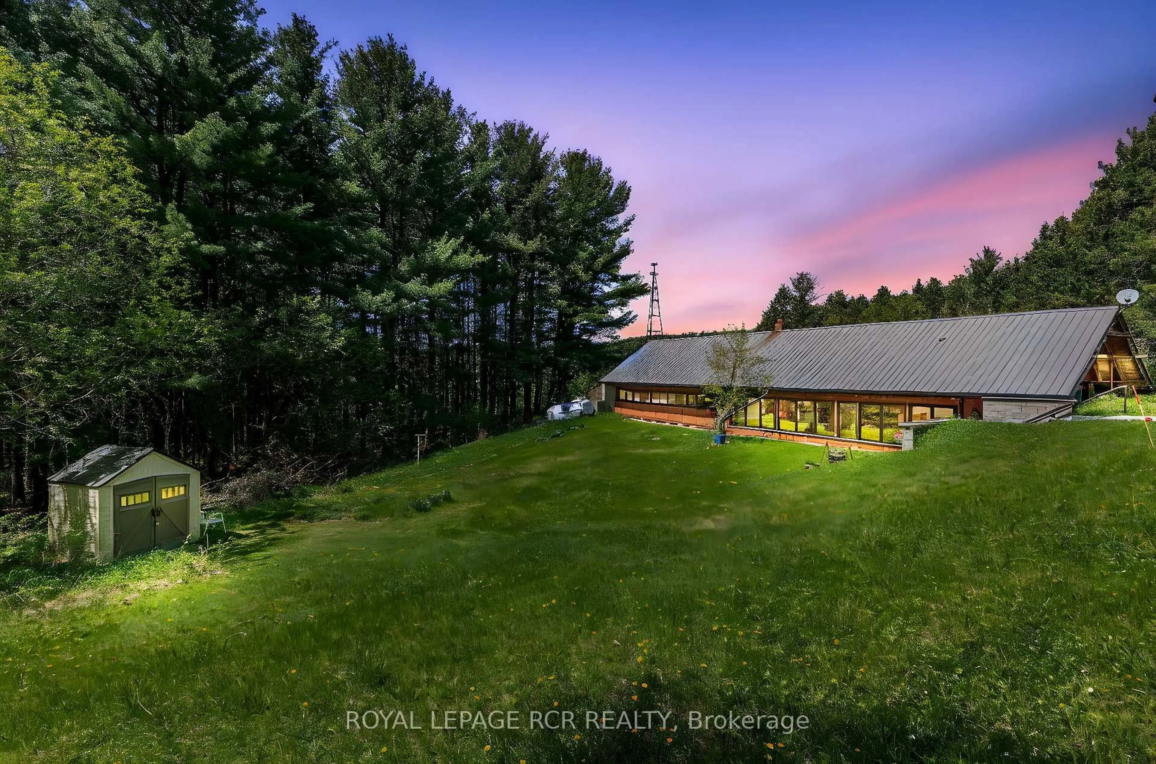 A pic from outside/outdoor area/front of a property/back of a property/a pic from drone, water/lake/river/ocean view for 1092 Ballycroy Rd, Adjala-Tosorontio Ontario L0N 1P0