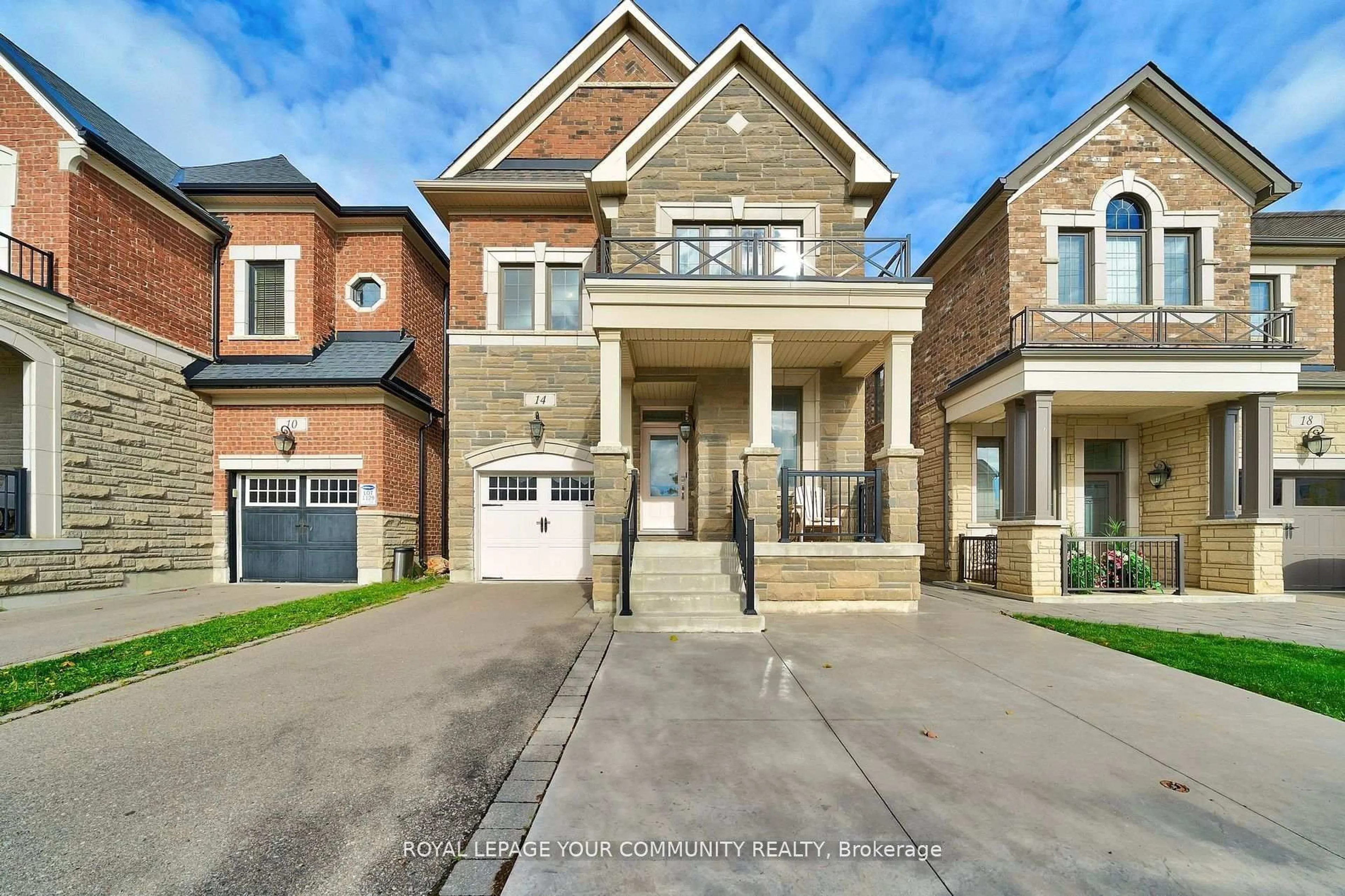 Home with brick exterior material, street for 14 Faust Rdge, Vaughan Ontario L4H 4T1