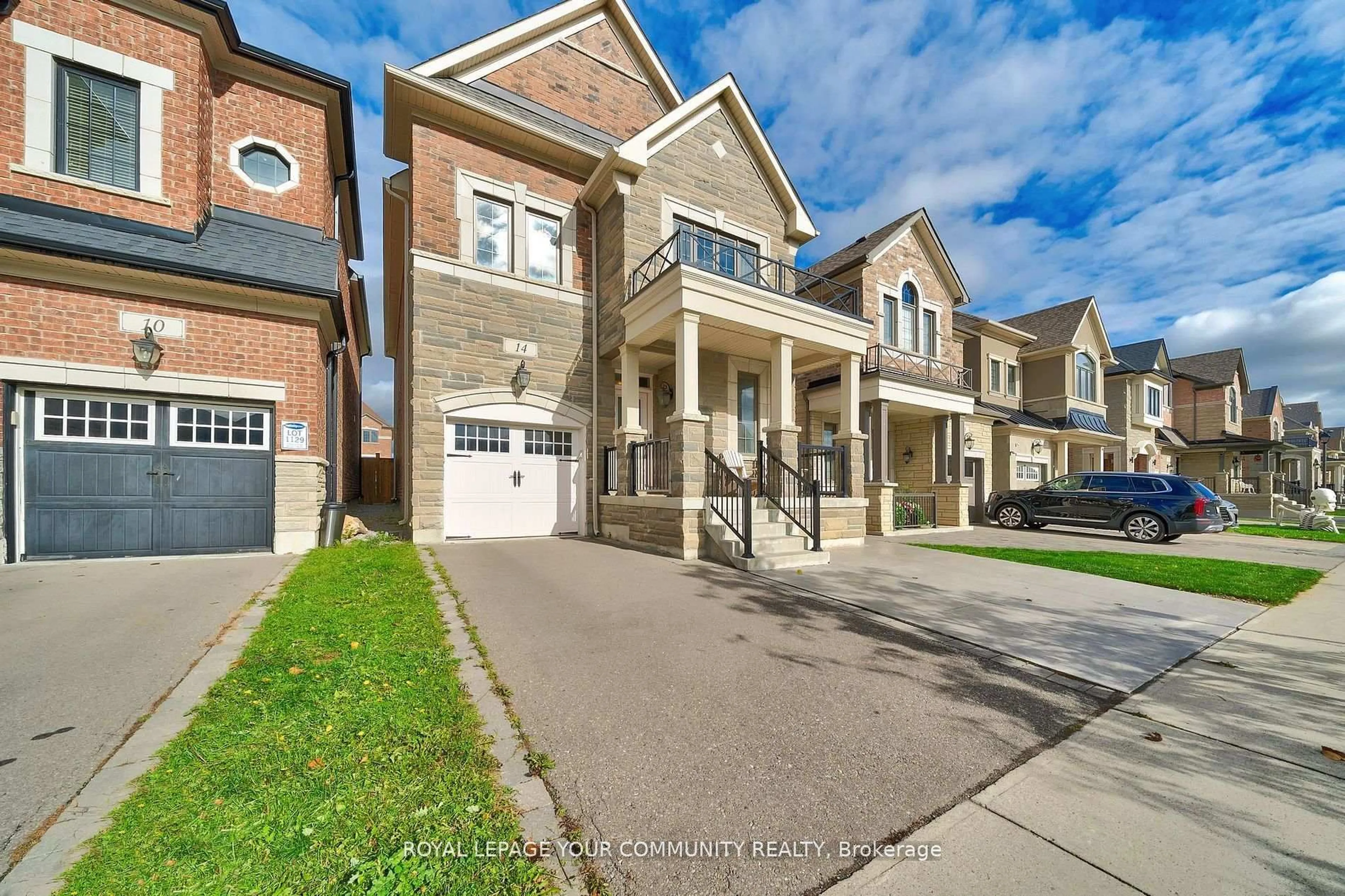 Home with brick exterior material, street for 14 Faust Rdge, Vaughan Ontario L4H 4T1