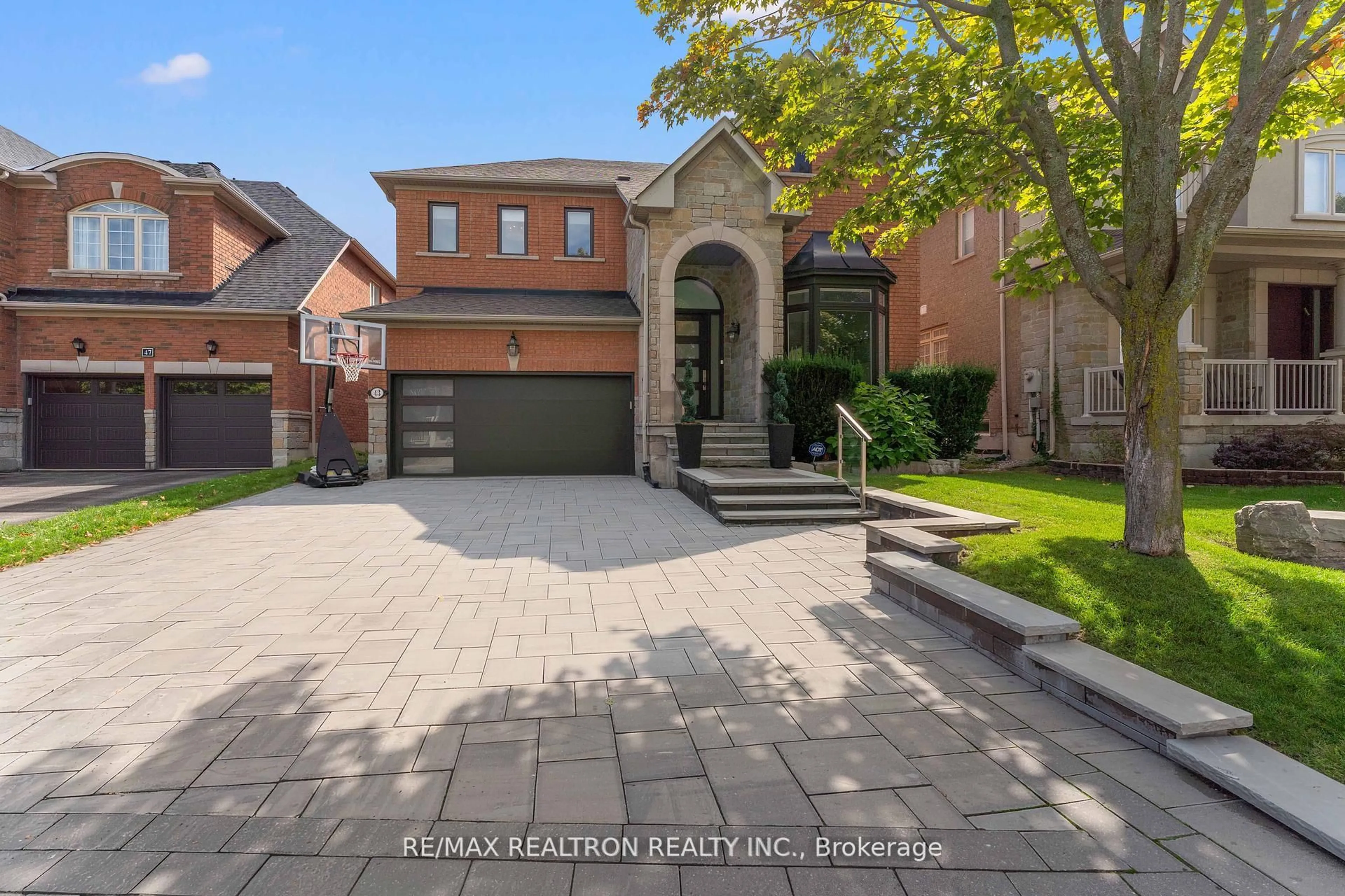Home with brick exterior material, street for 43 Basie Gate, Vaughan Ontario L4J 9B4