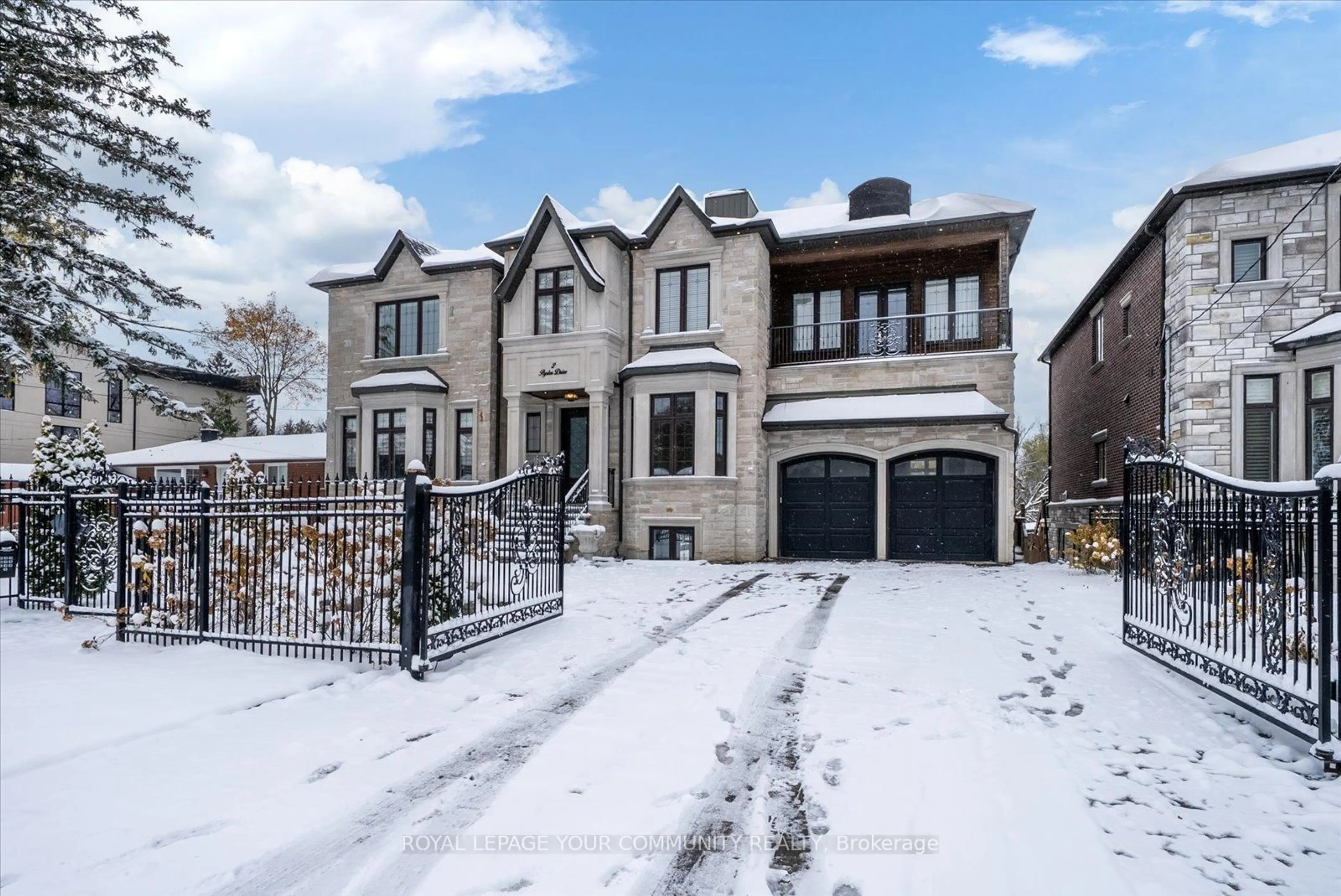 Home with brick exterior material, street for 2 Poplar Dr, Richmond Hill Ontario L4E 2W5