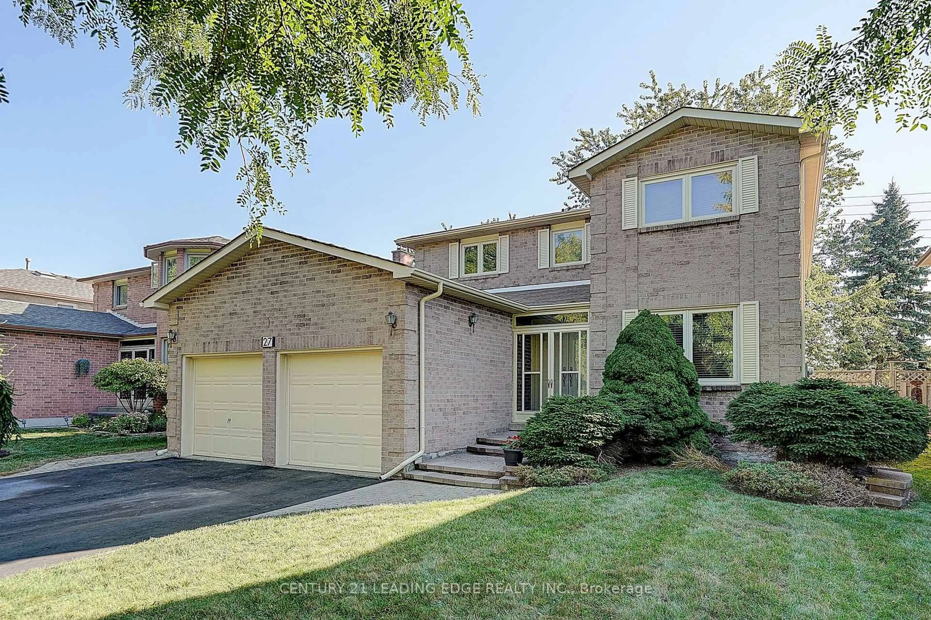 Home with brick exterior material, street for 27 Sawyer Cres, Markham Ontario L3P 5T8