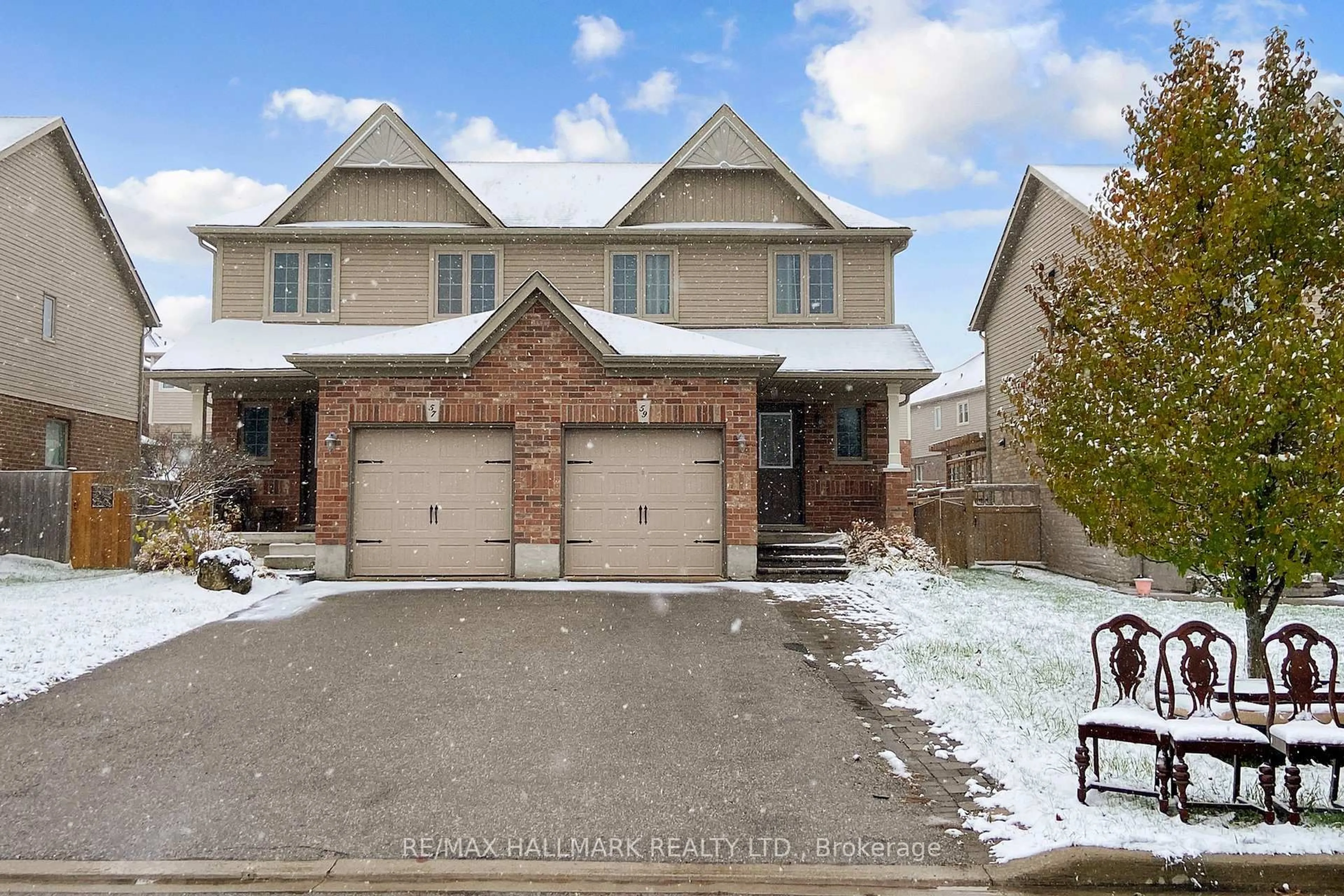 Home with brick exterior material, street for 59 Stevenson St, Essa Ontario L0M 1B6