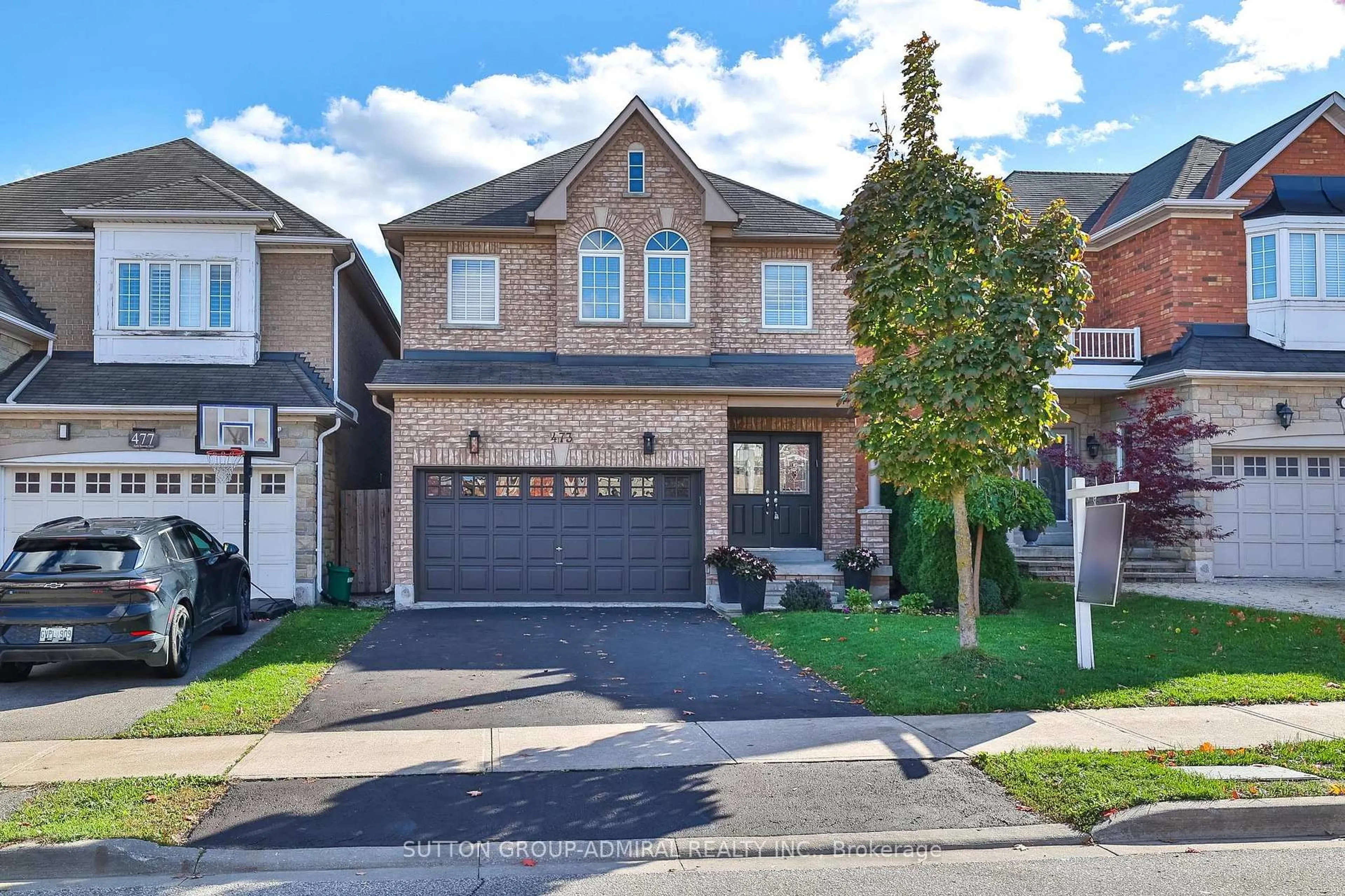 Home with brick exterior material, street for 473 Apple Blossom Dr, Vaughan Ontario L4J 9K7