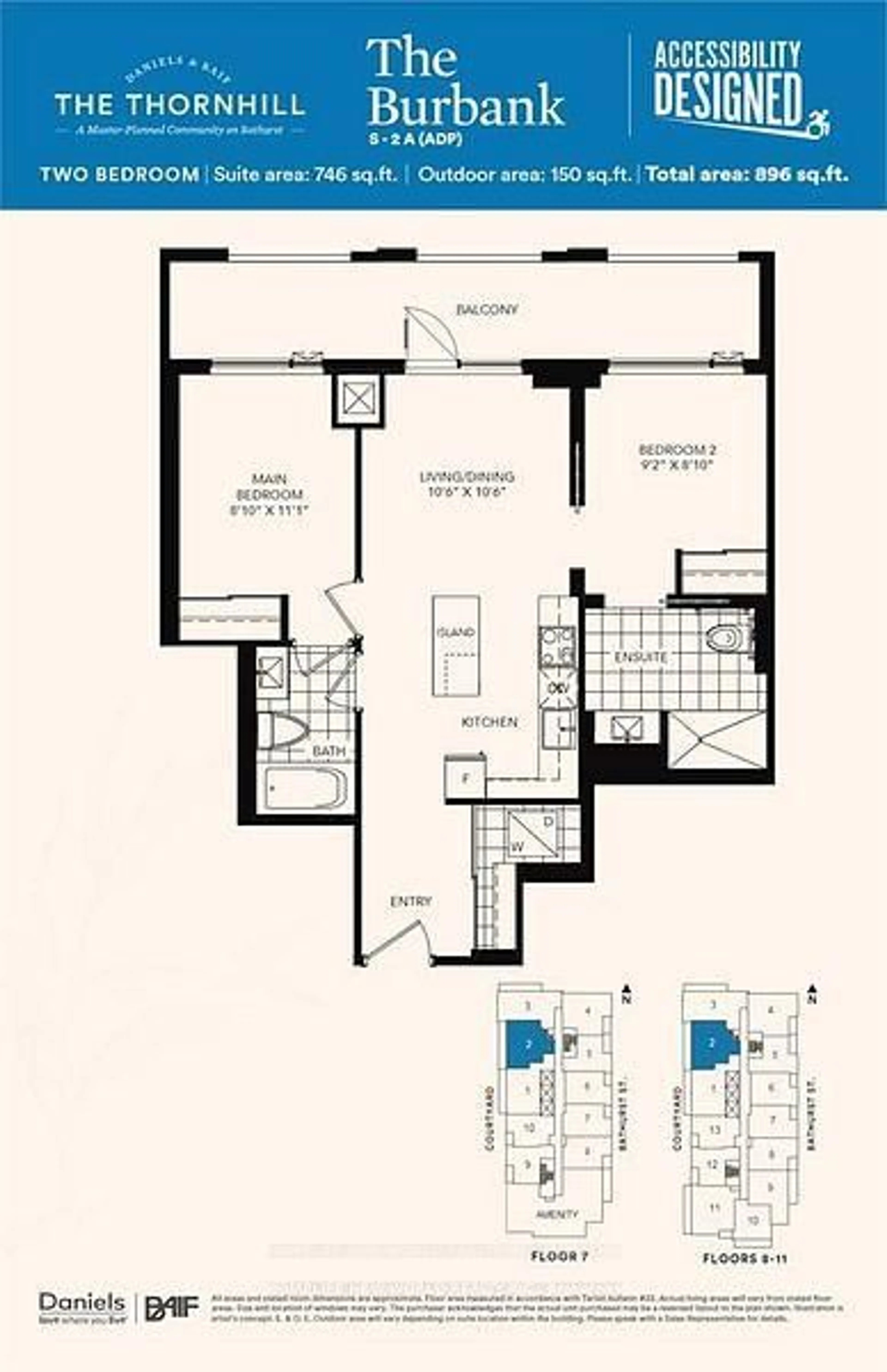 Floor plan for 7950 Bathurst St #902, Vaughan Ontario L4J 0L4