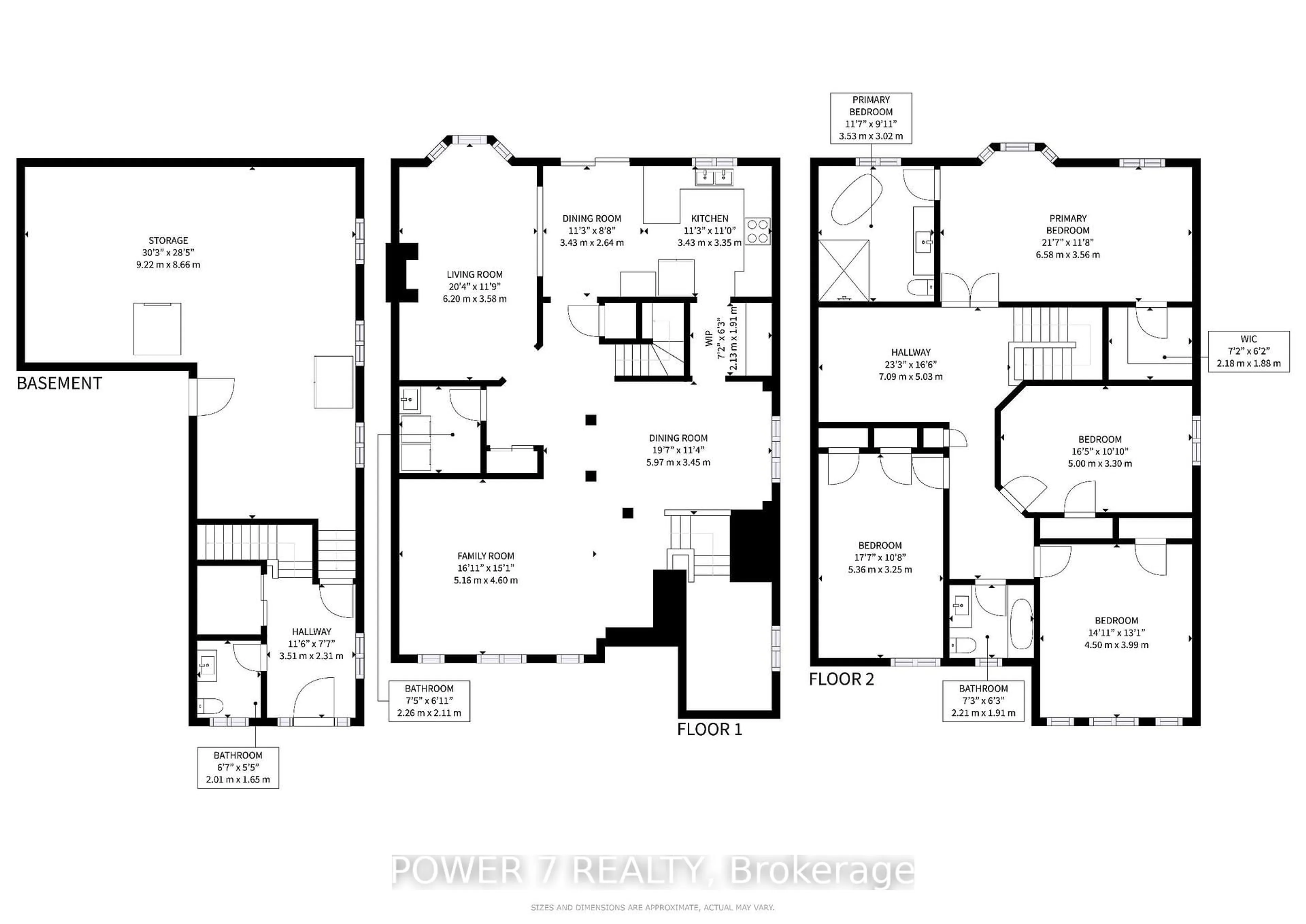 Floor plan for 180 Woodspring Ave, Newmarket Ontario L3X 3J4
