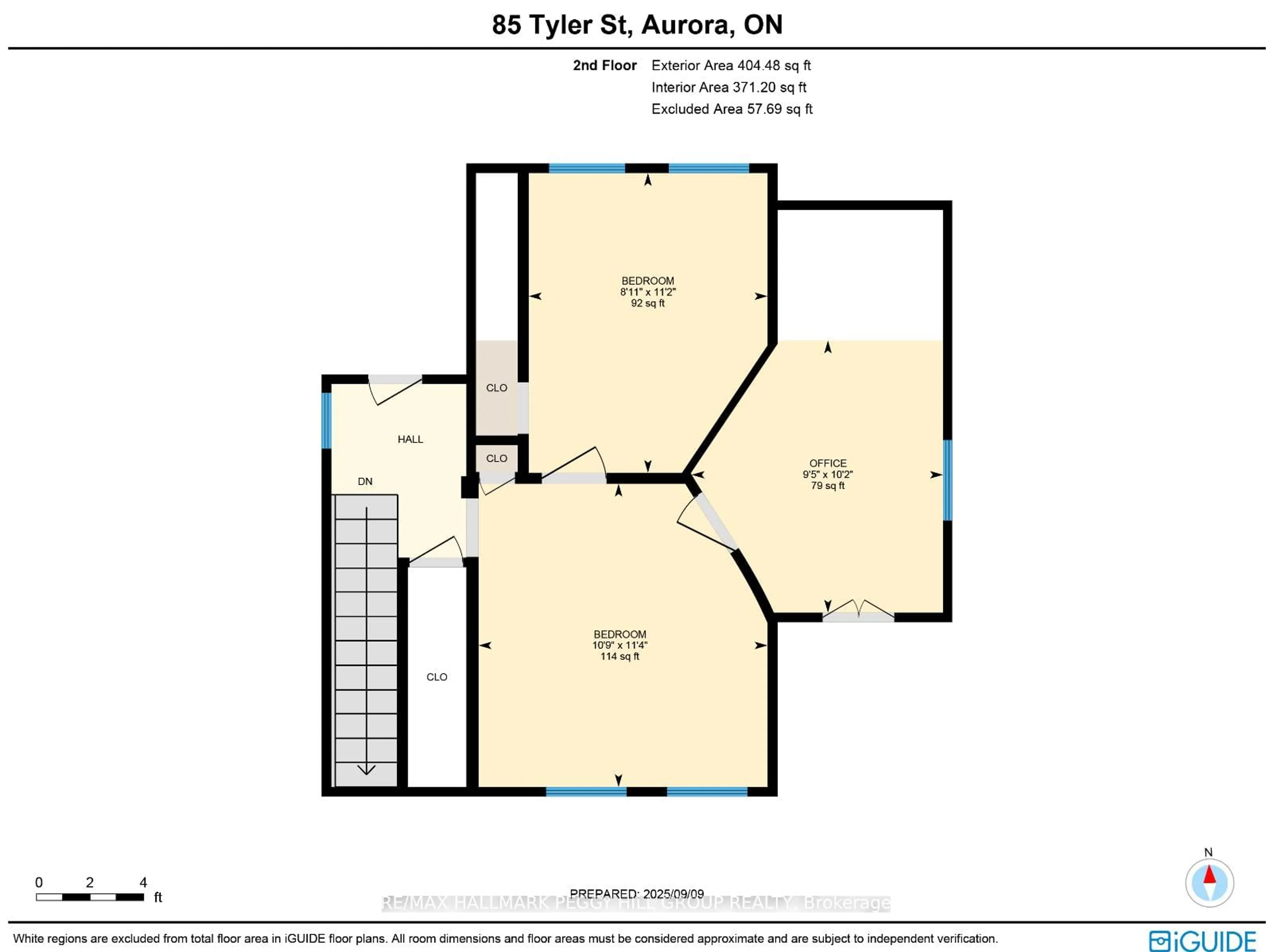 Floor plan for 85 Tyler St, Aurora Ontario L4G 2N4