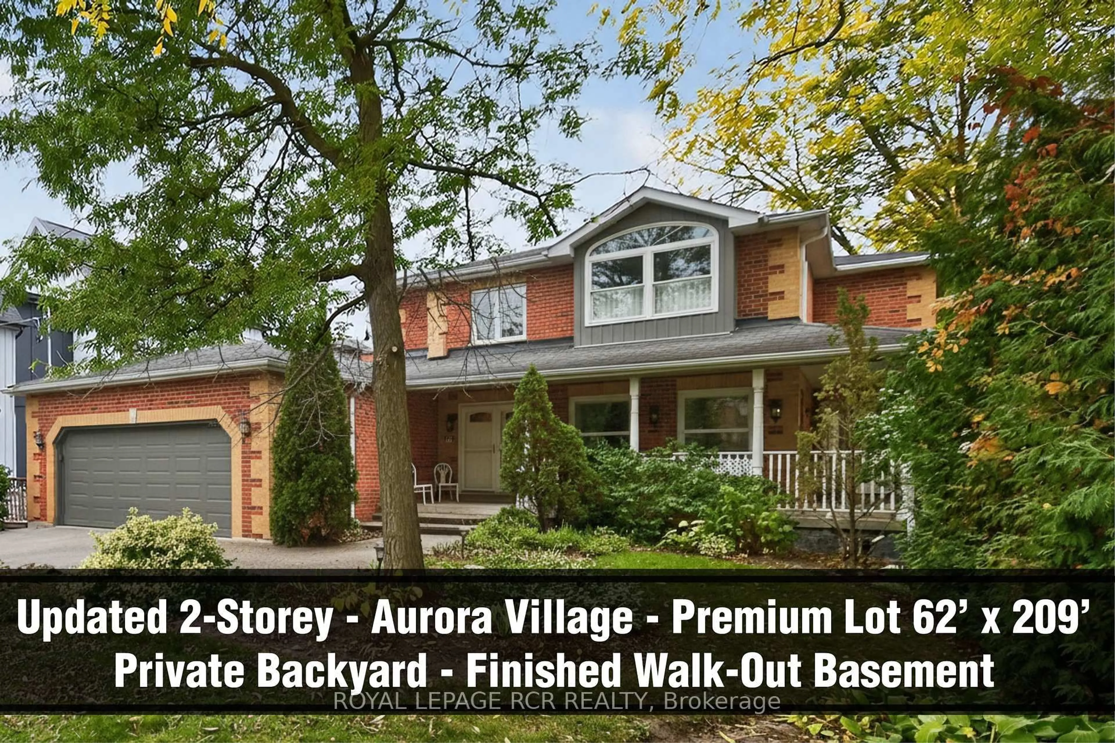 Home with brick exterior material, street for 87 George St, Aurora Ontario L4G 2S3