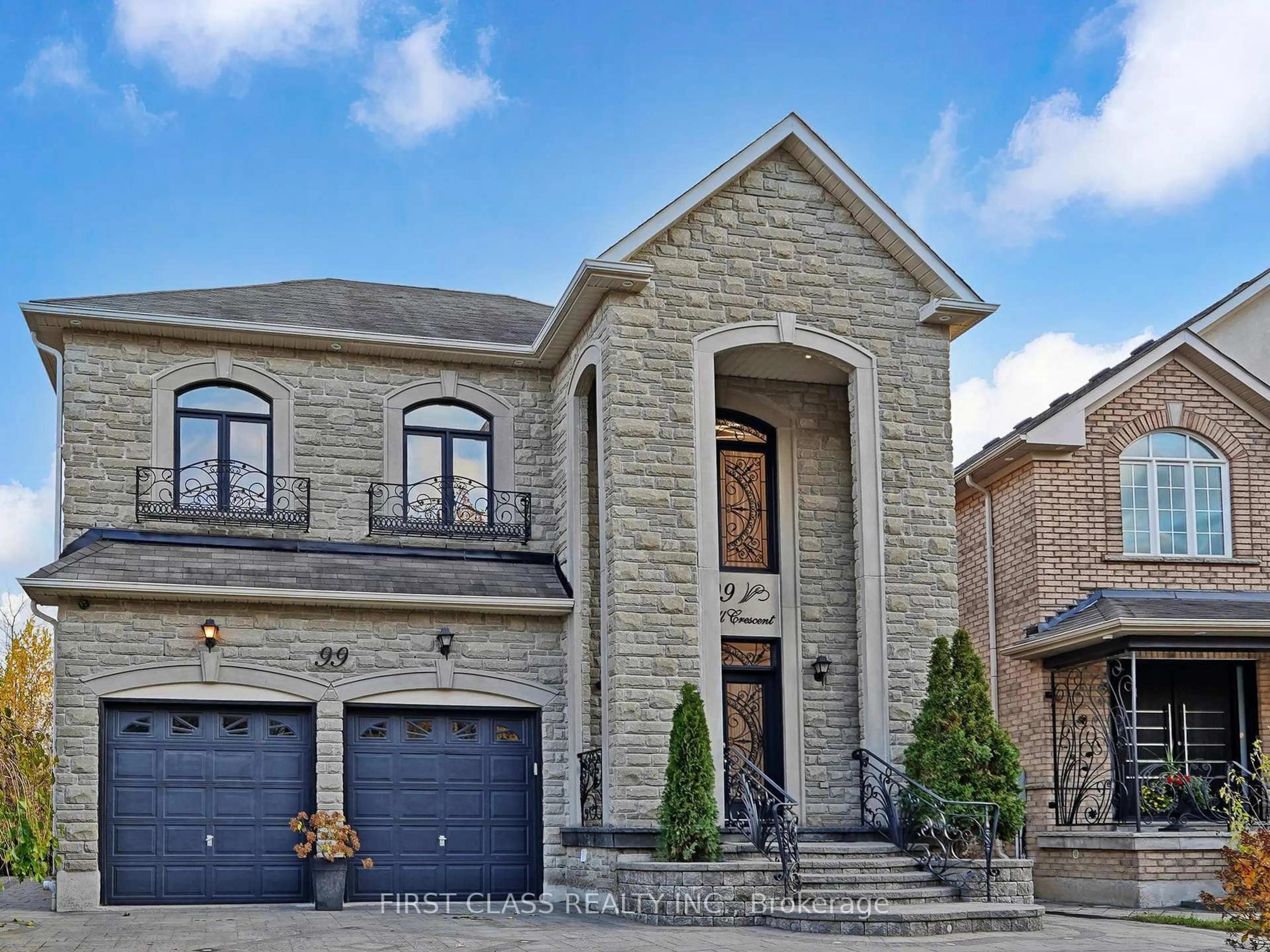 Home with brick exterior material, street for 99 Rivermill Cres, Vaughan Ontario L6A 0H4