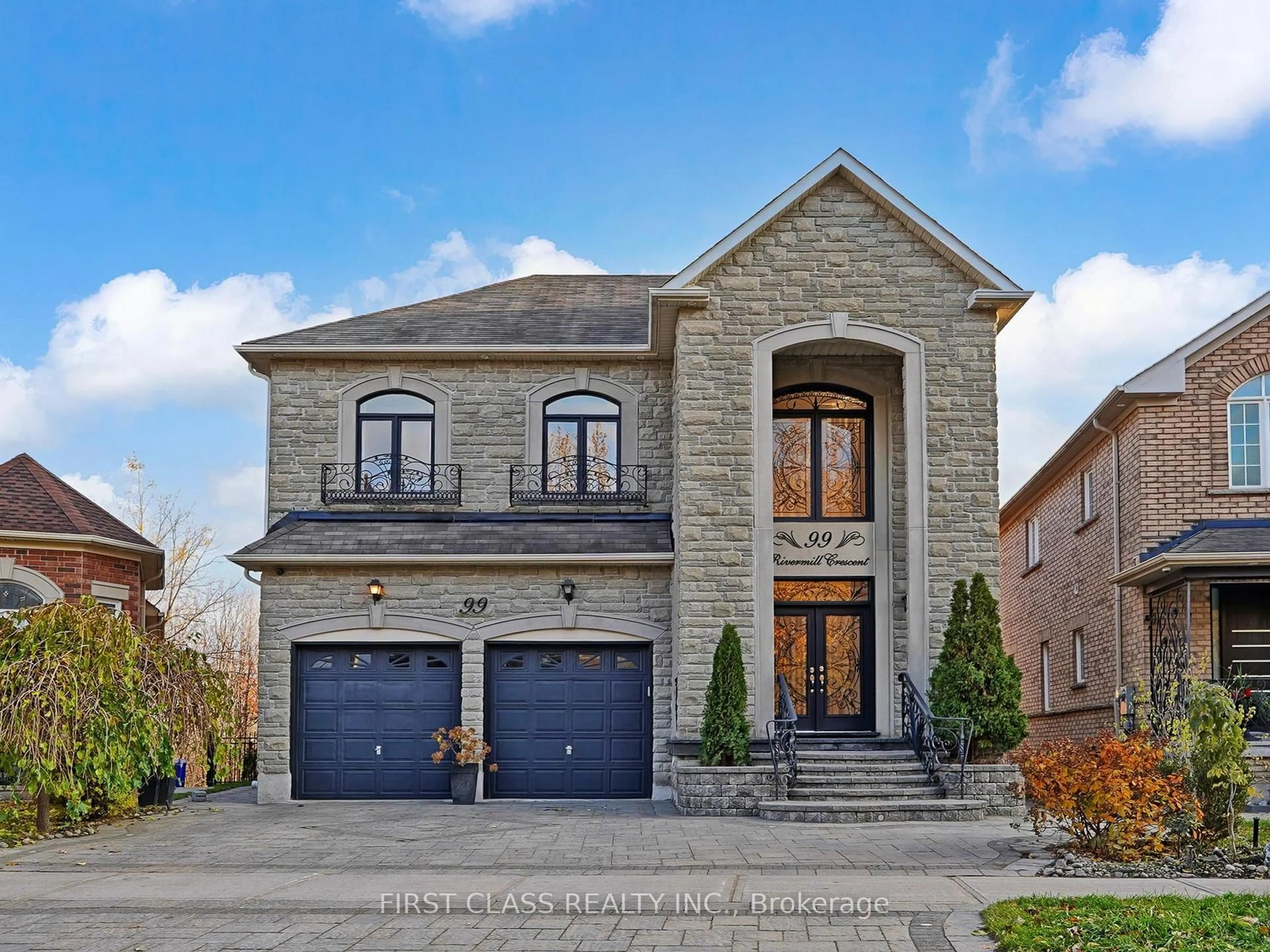 Home with brick exterior material, street for 99 Rivermill Cres, Vaughan Ontario L6A 0H4
