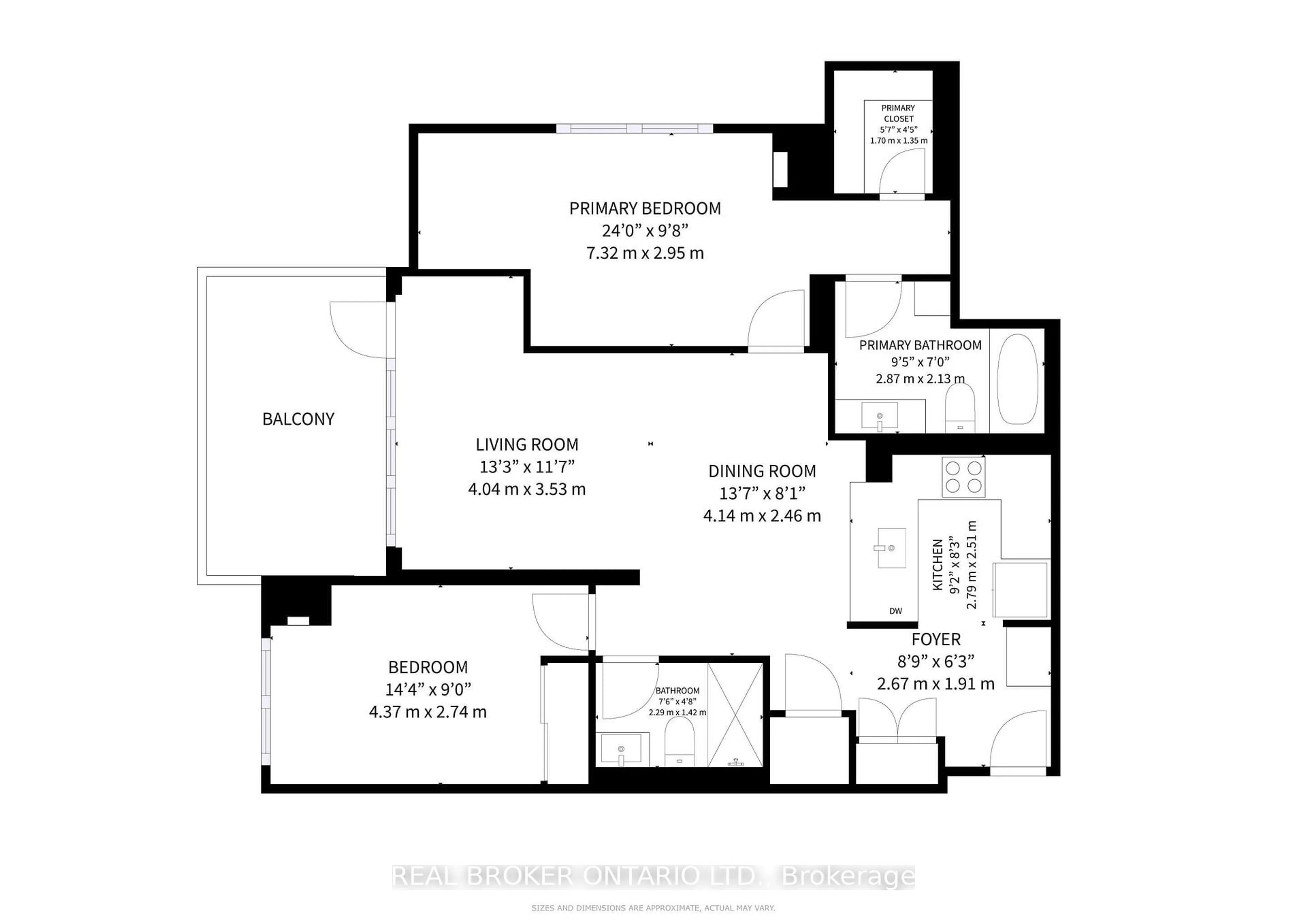 Floor plan for 520 Steeles Ave #103, Vaughan Ontario L4J 1A2