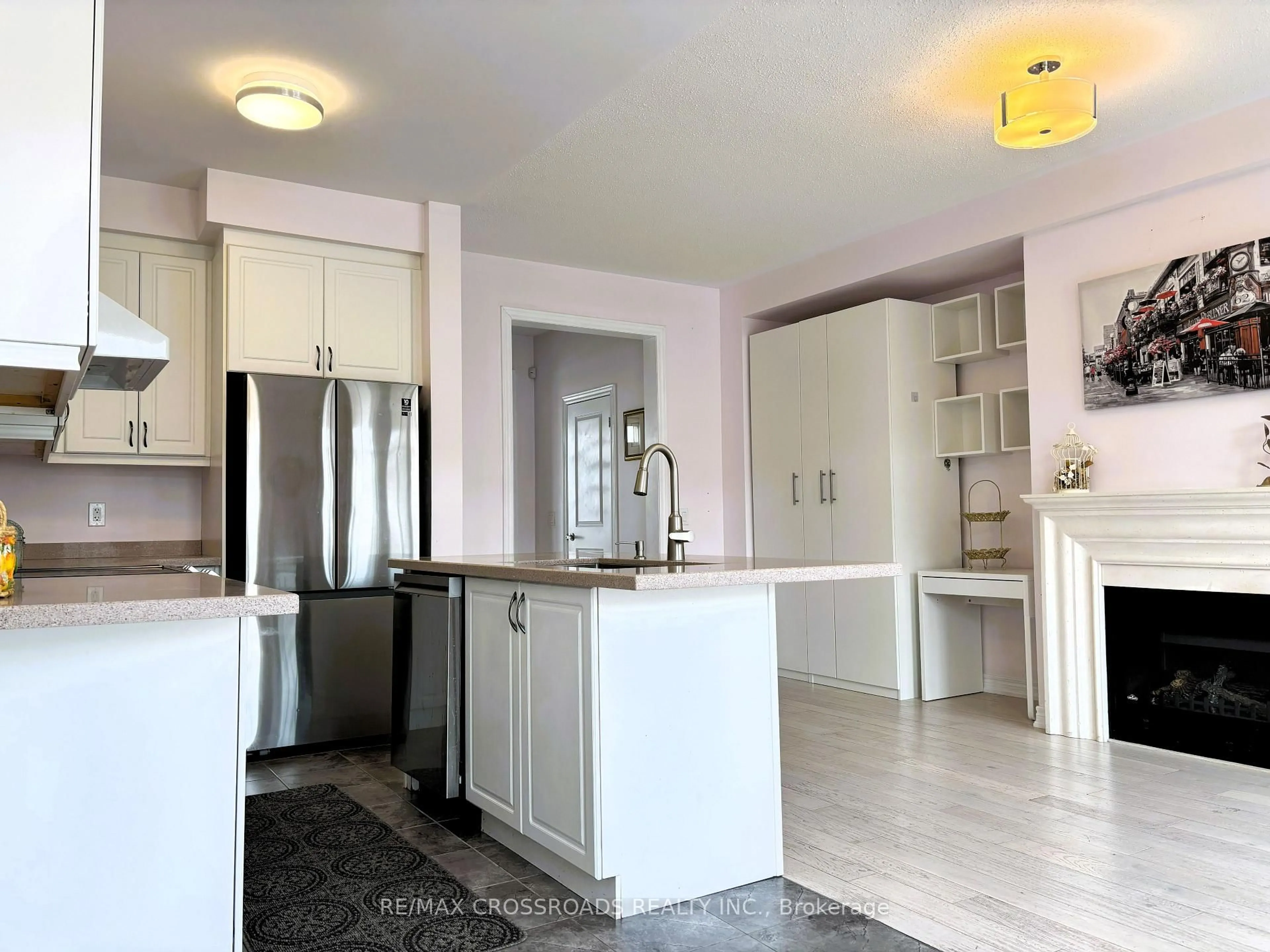 Open concept kitchen, ceramic/tile floor for 49 Memon Pl, Markham Ontario L6E 0S1