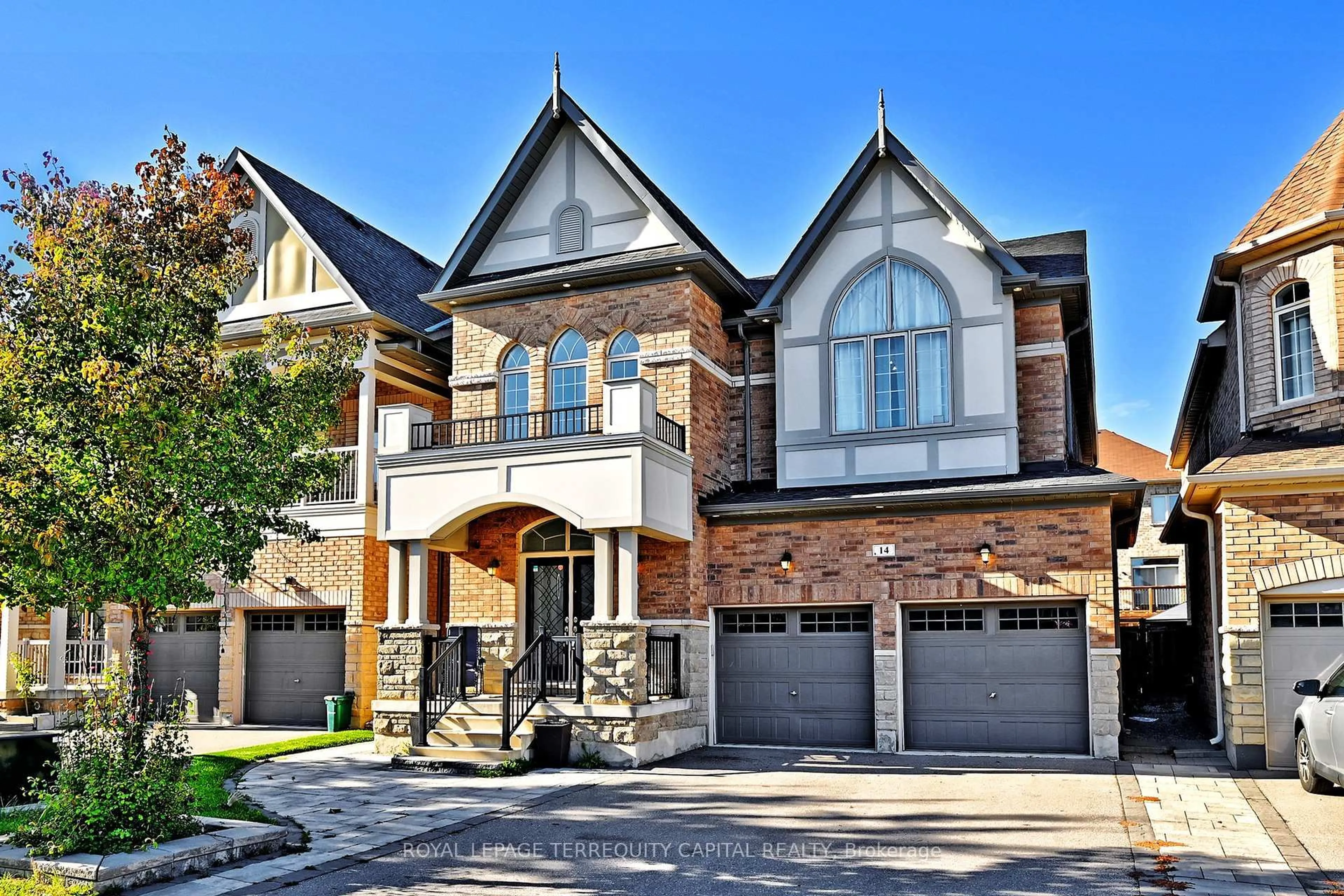 Home with brick exterior material, street for 14 Beaconsfield Dr, Vaughan Ontario L4H 4L5