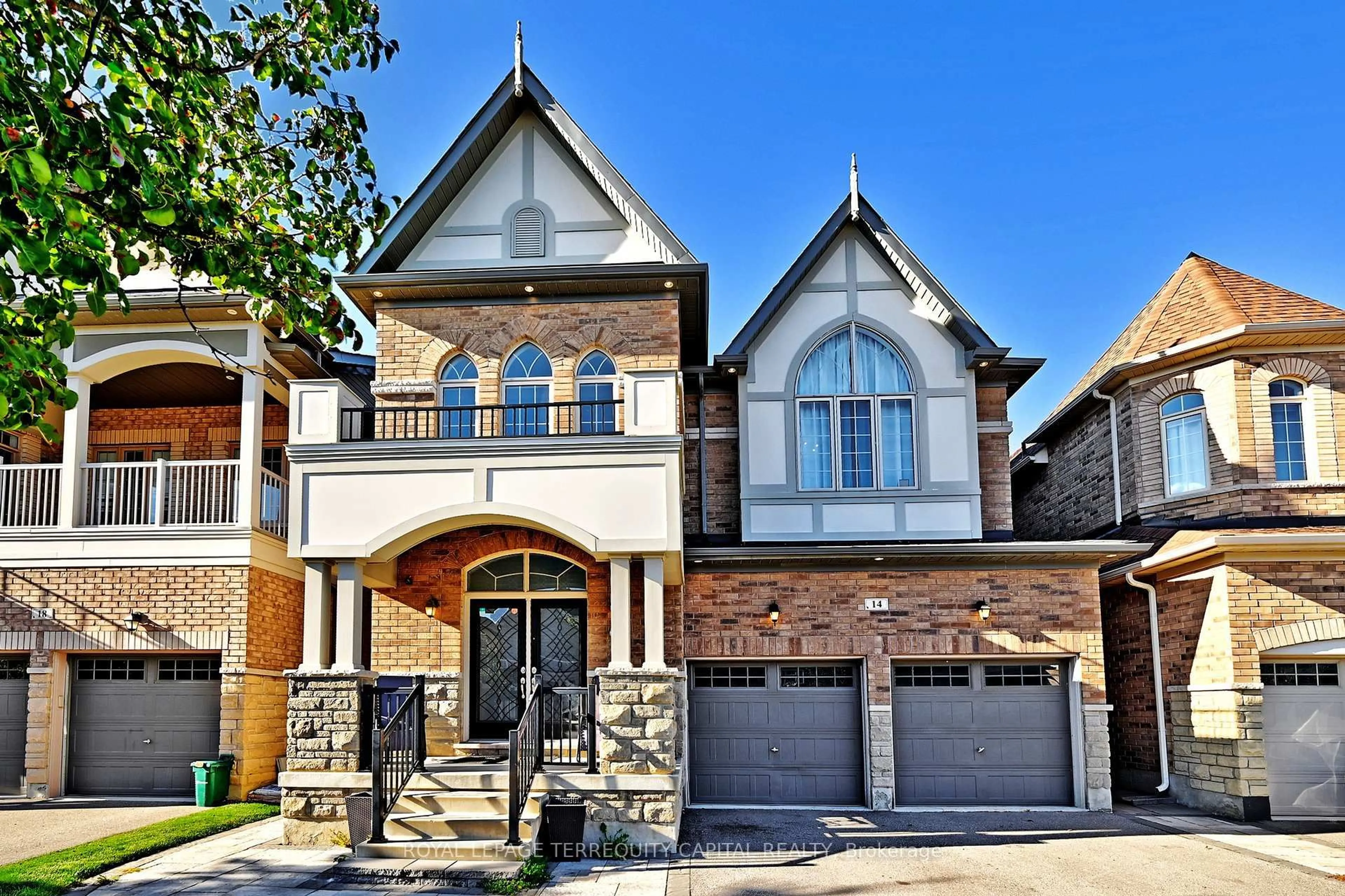 Home with brick exterior material, street for 14 Beaconsfield Dr, Vaughan Ontario L4H 4L5