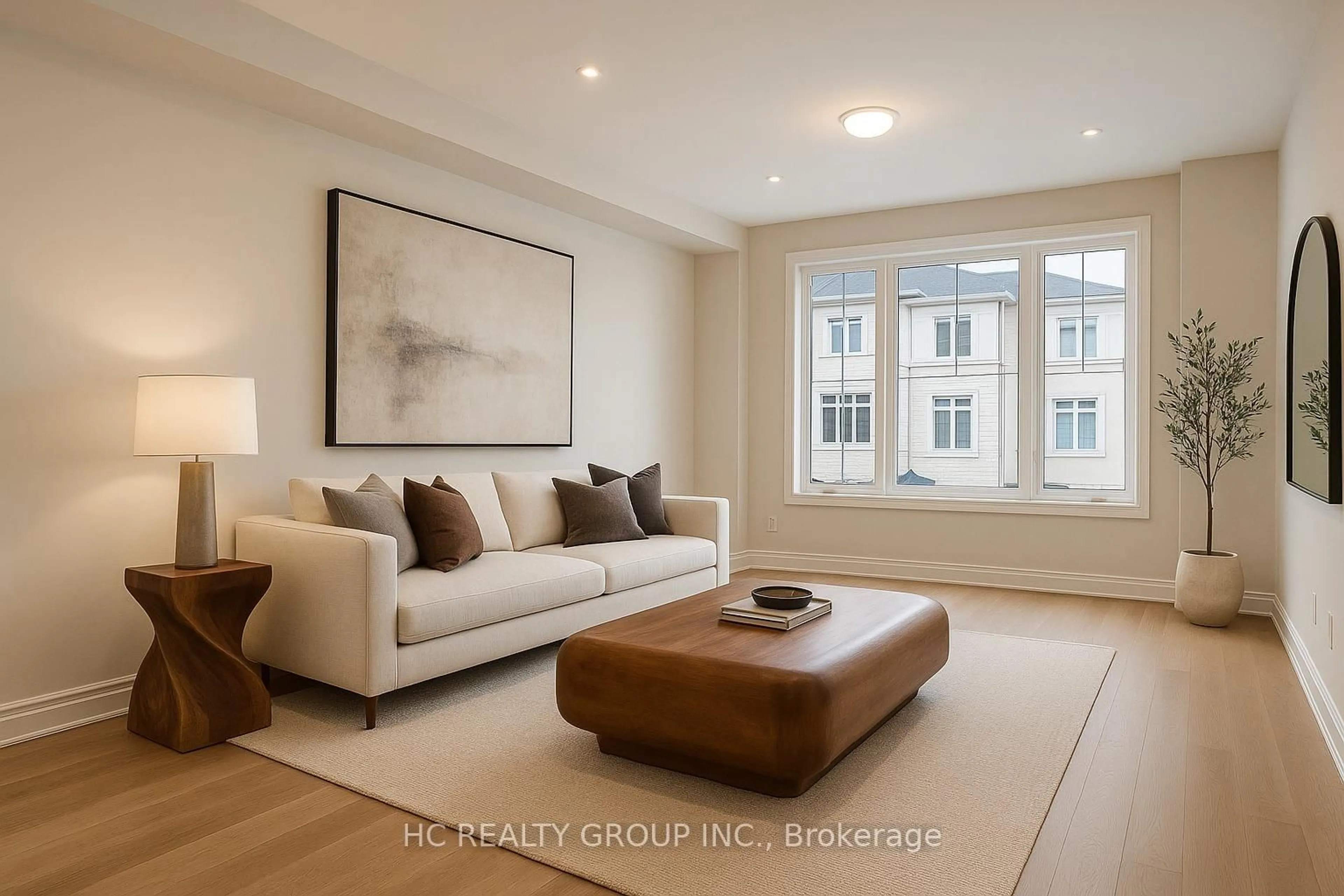 Living room with furniture, unknown for 35 Jane Newlove Dr, Markham Ontario L6C 3P5