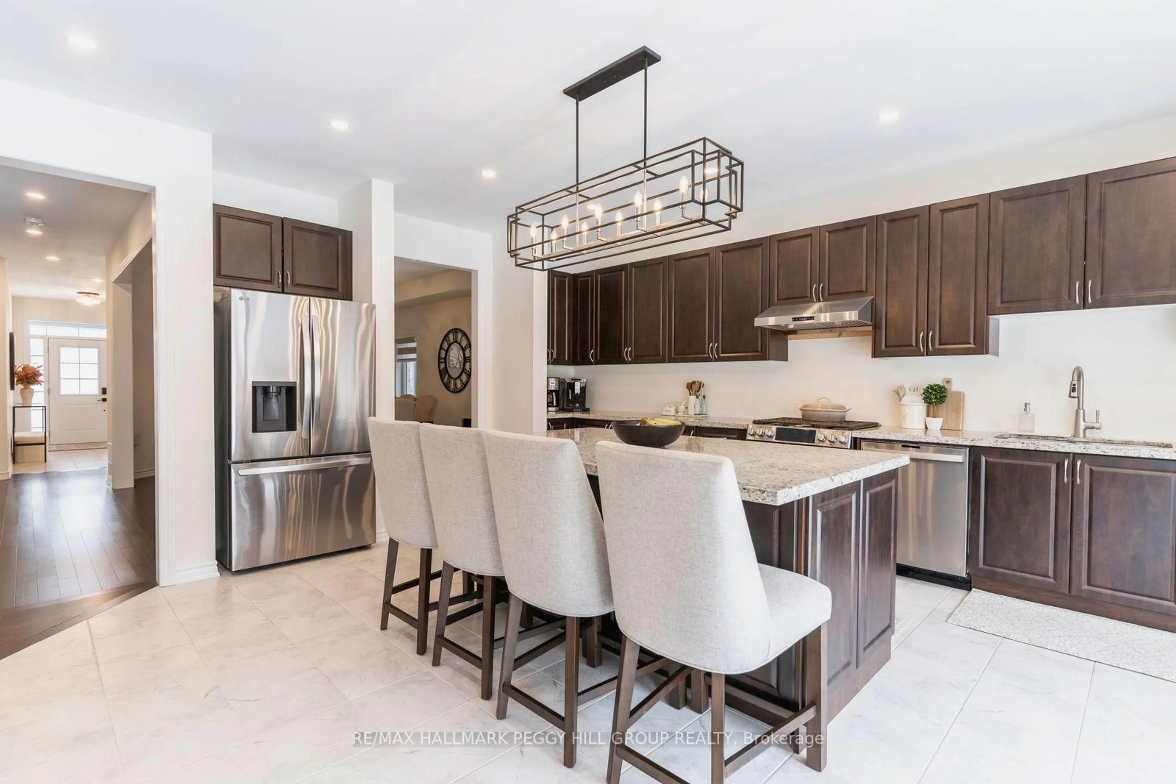 Contemporary kitchen, ceramic/tile floor for 1530 Harker St, Innisfil Ontario L9S 0R4