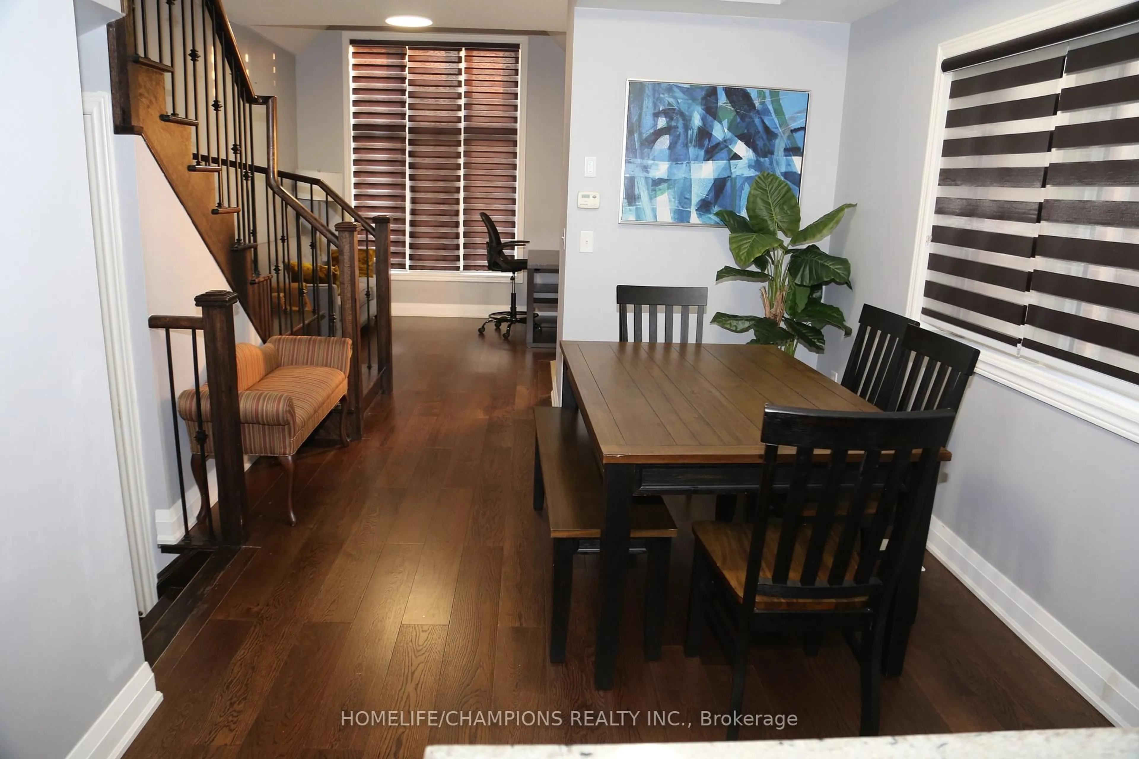 Dining room, wood/laminate floor for 13 John Moore Rd, East Gwillimbury Ontario L9N 0P4