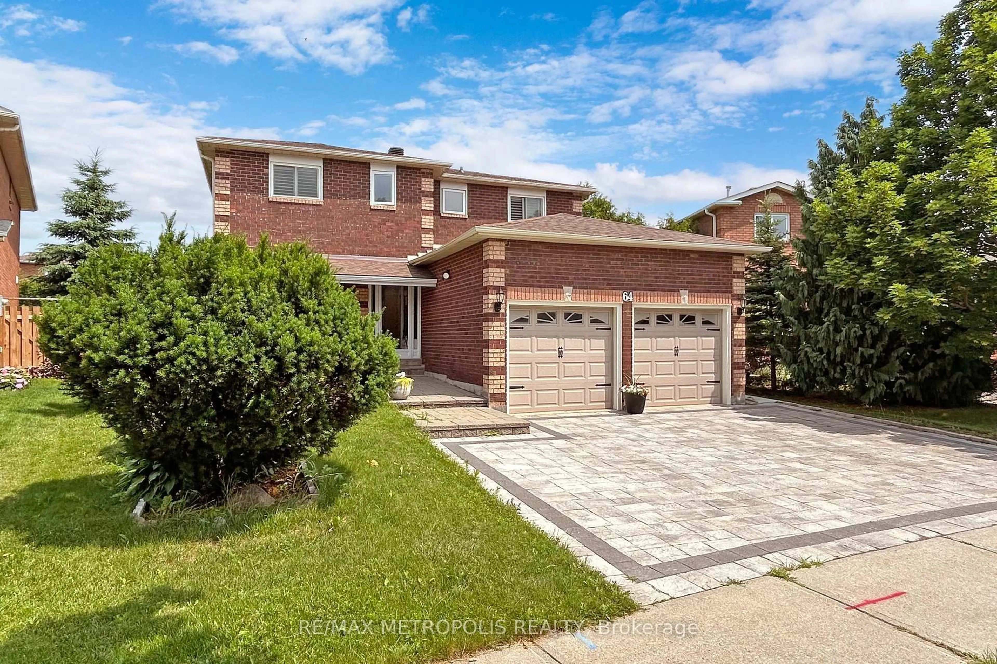Home with brick exterior material, street for 64 Mandel Cres, Richmond Hill Ontario L4C 9Z7