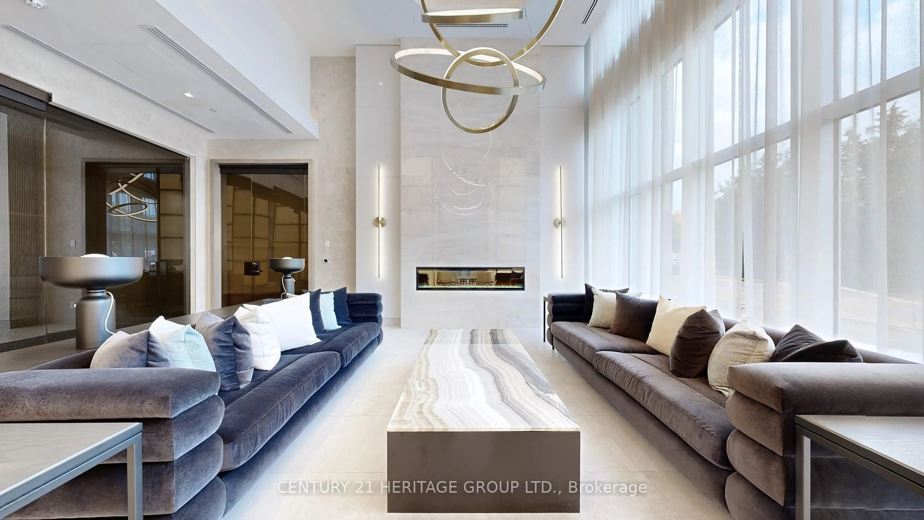 Living room with furniture, ceramic/tile floor for 8888 Yonge St #710, Richmond Hill Ontario L4C 6Z1