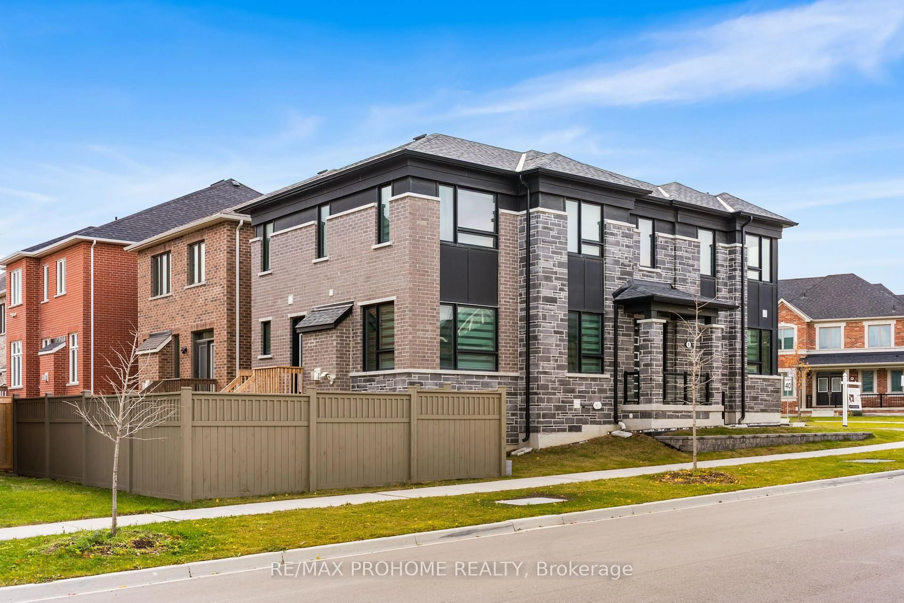 Home with brick exterior material, street for 1 Frederick Roman Ave, Markham Ontario L6C 3R7