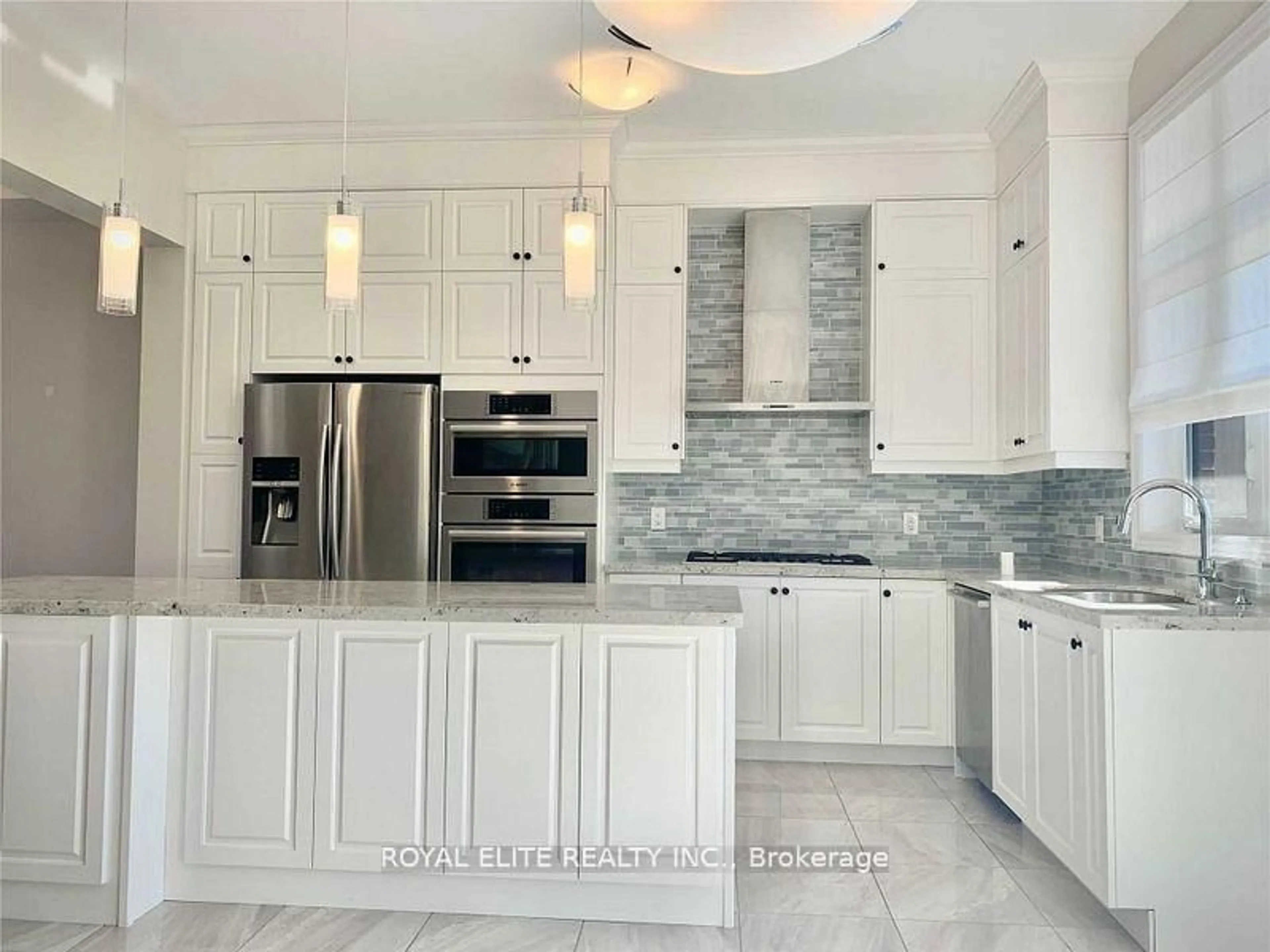 Contemporary kitchen, ceramic/tile floor for 605 Marc Santi Blvd, Vaughan Ontario L6A 4Z8