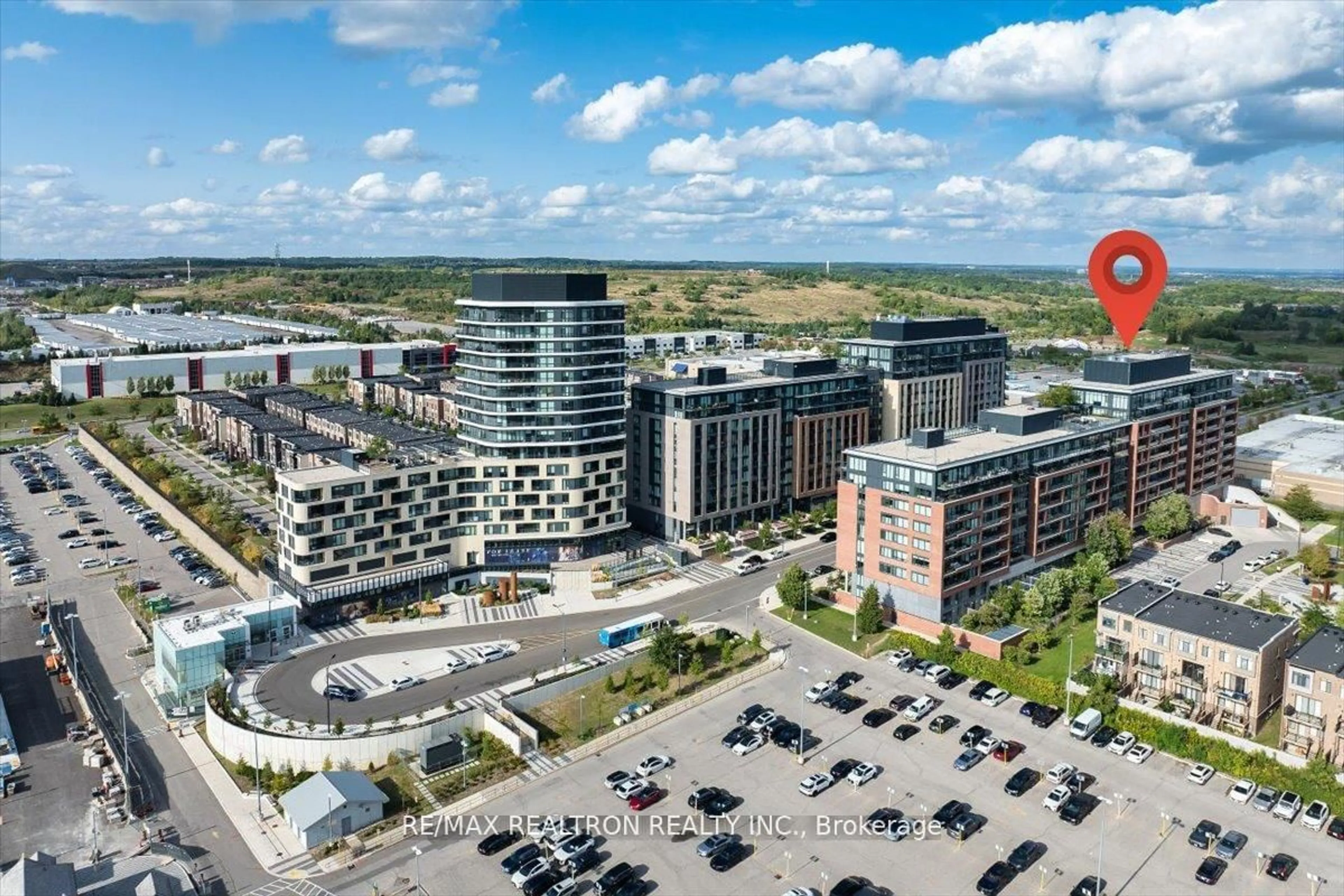 A pic from outside/outdoor area/front of a property/back of a property/a pic from drone, city buildings view from balcony for 99 Eagle Rock Way #204, Vaughan Ontario L6A 5A7