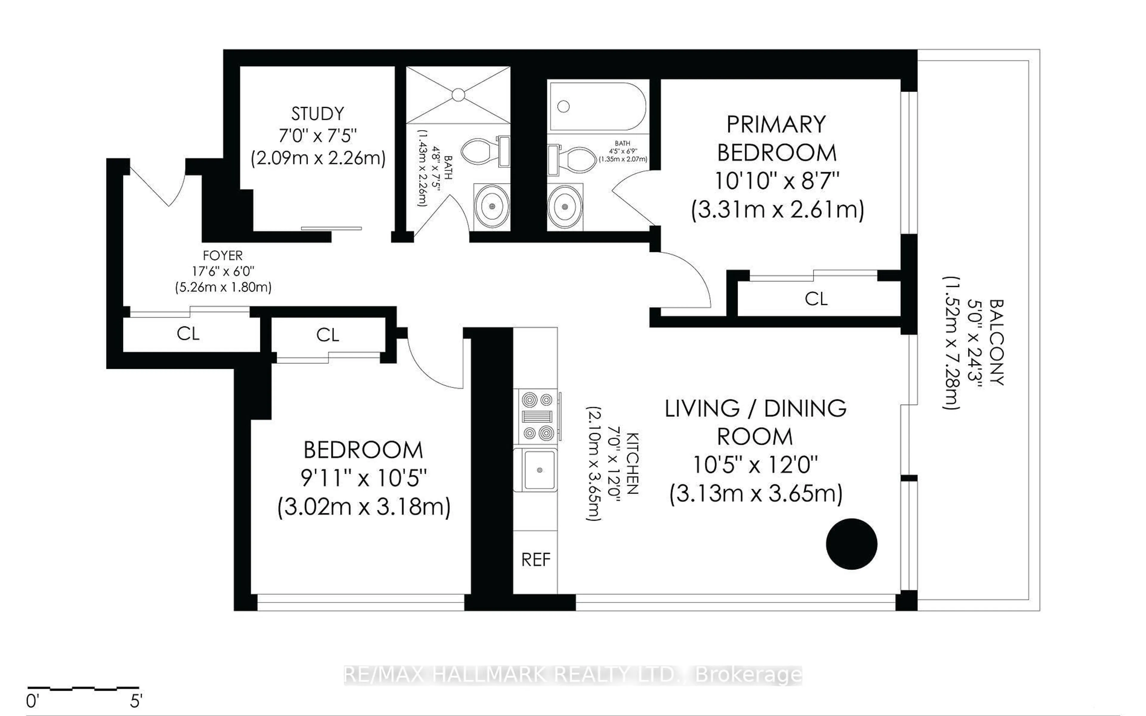 Floor plan for 5 Buttermill Ave #4009, Vaughan Ontario L4K 0J5