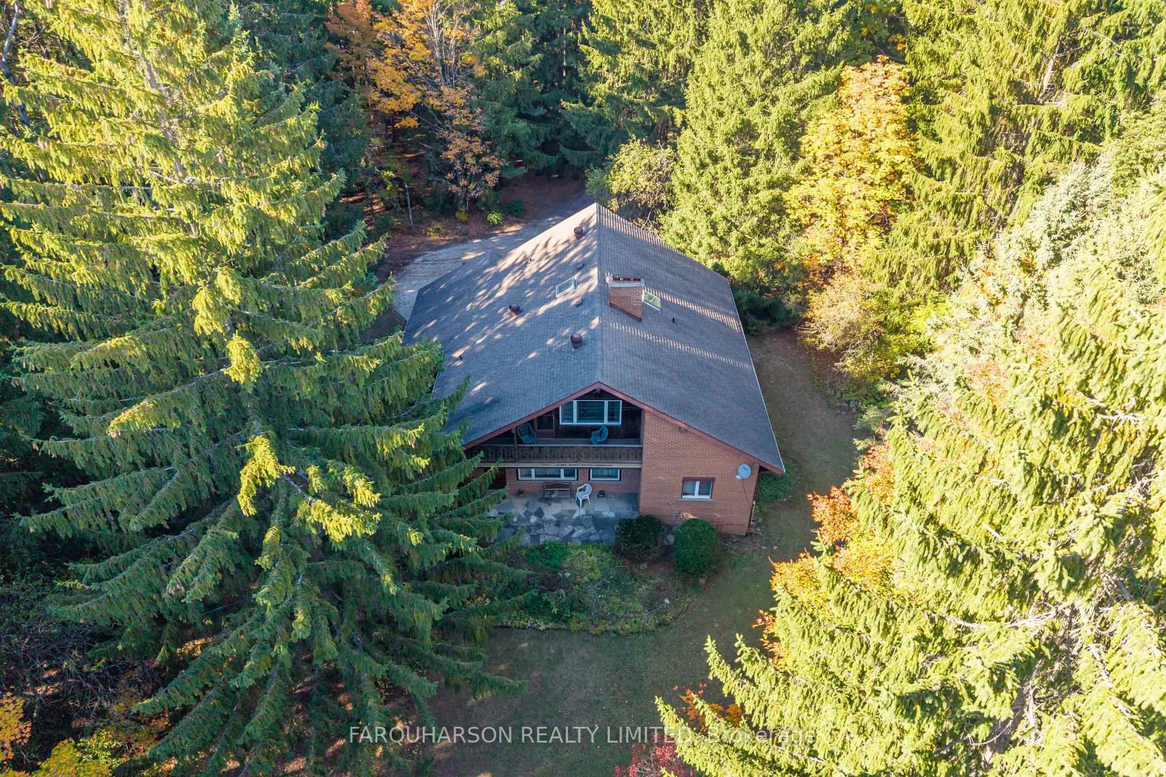 A pic from outside/outdoor area/front of a property/back of a property/a pic from drone, forest/trees view for 5779 Aurora Rd, Whitchurch-Stouffville Ontario L4A 7X4