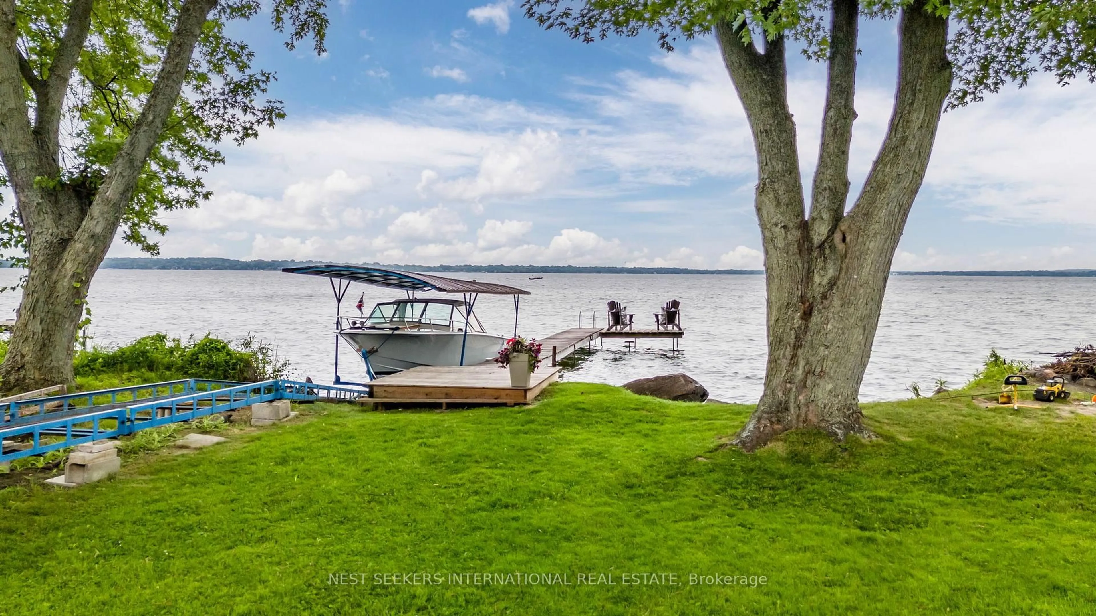 Patio, water/lake/river/ocean view for 219 Bayshore Rd, Innisfil Ontario L0L 1K0