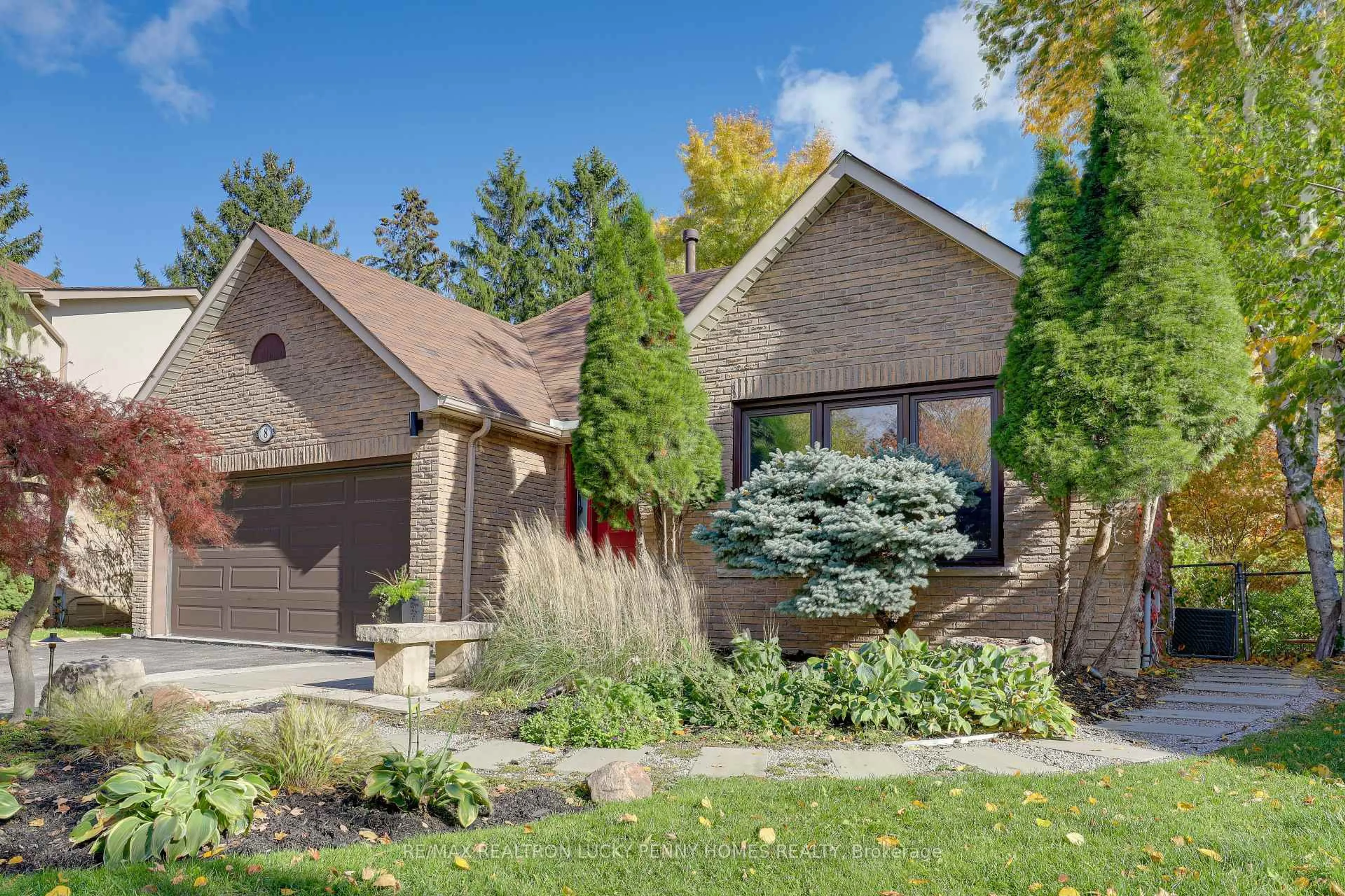 Home with brick exterior material, street for 8 Renata Pl, Markham Ontario L3R 2Y1