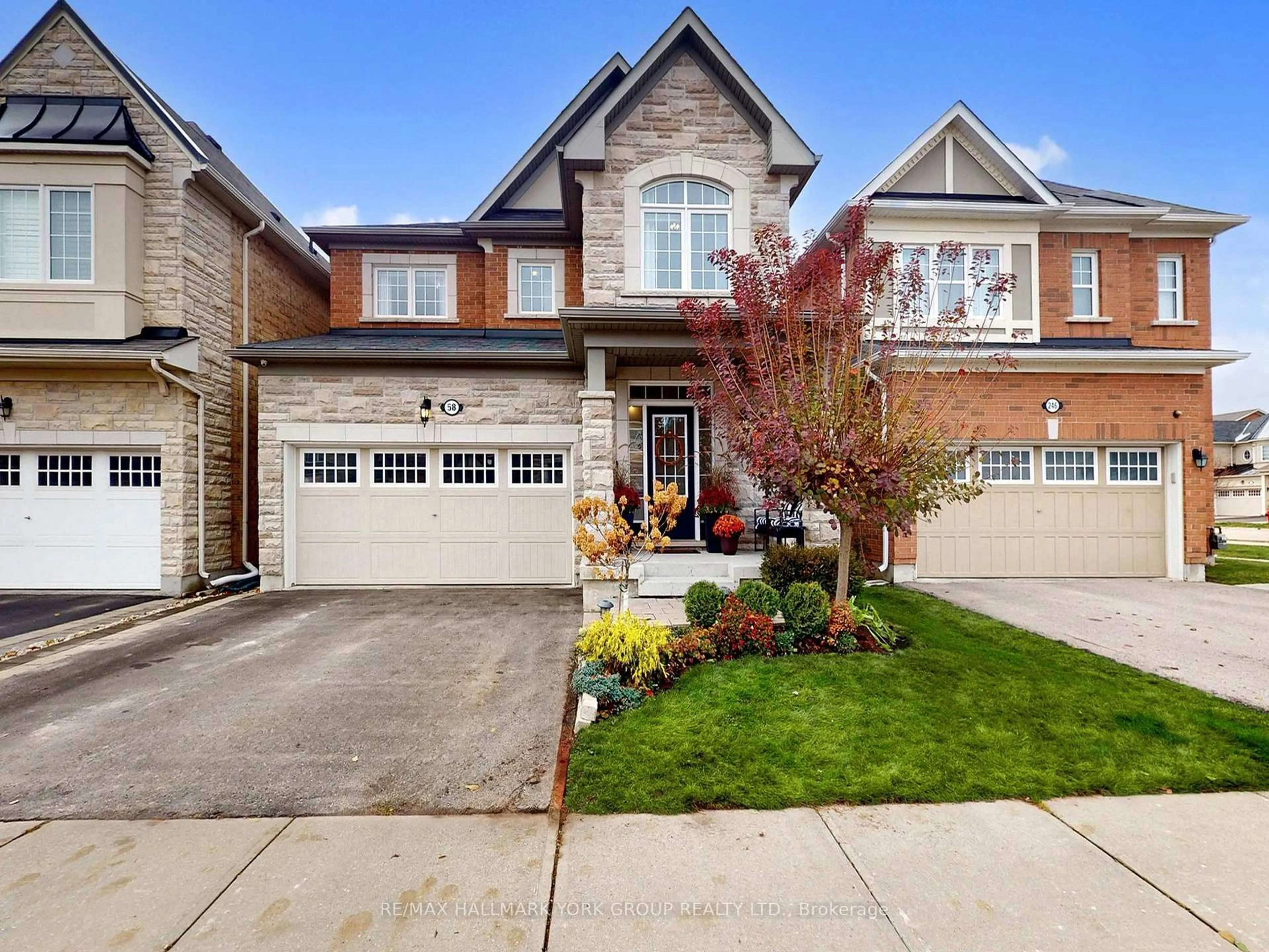 Home with brick exterior material, street for 58 Clifford Dalton Dr, Aurora Ontario L4G 0T6
