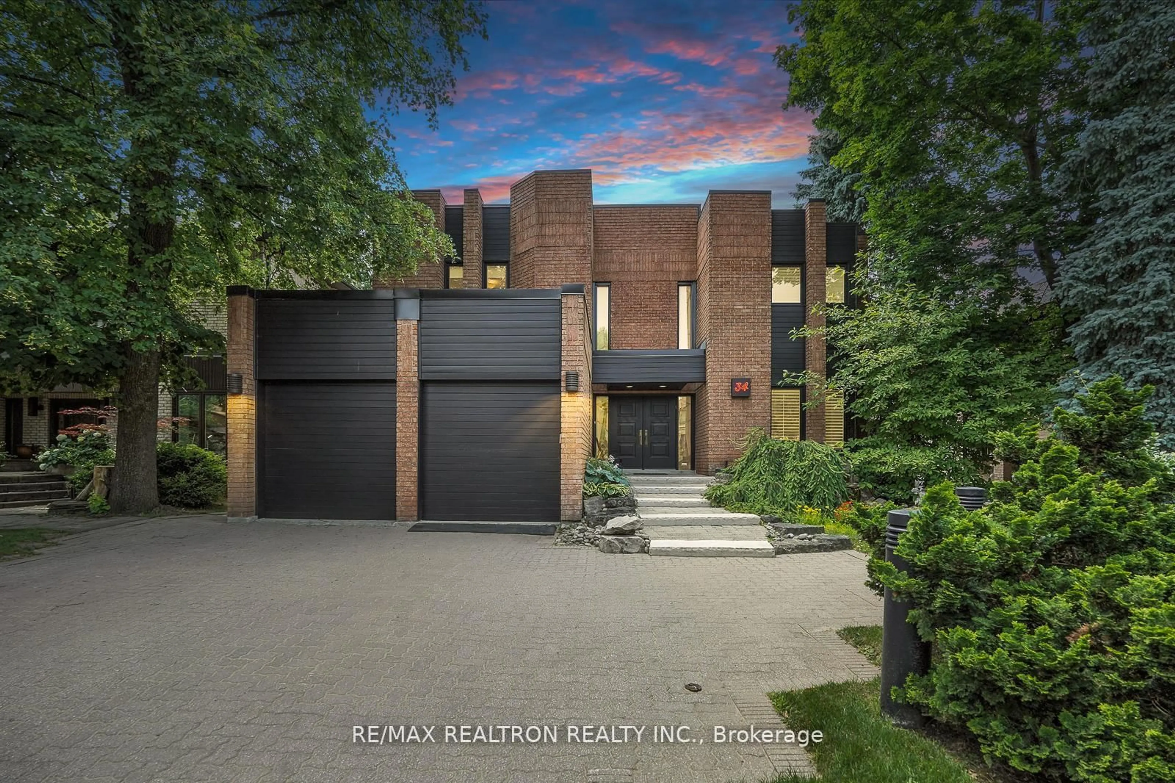 Home with brick exterior material, street for 34 Prince Edward Blvd, Markham Ontario L3T 7G2