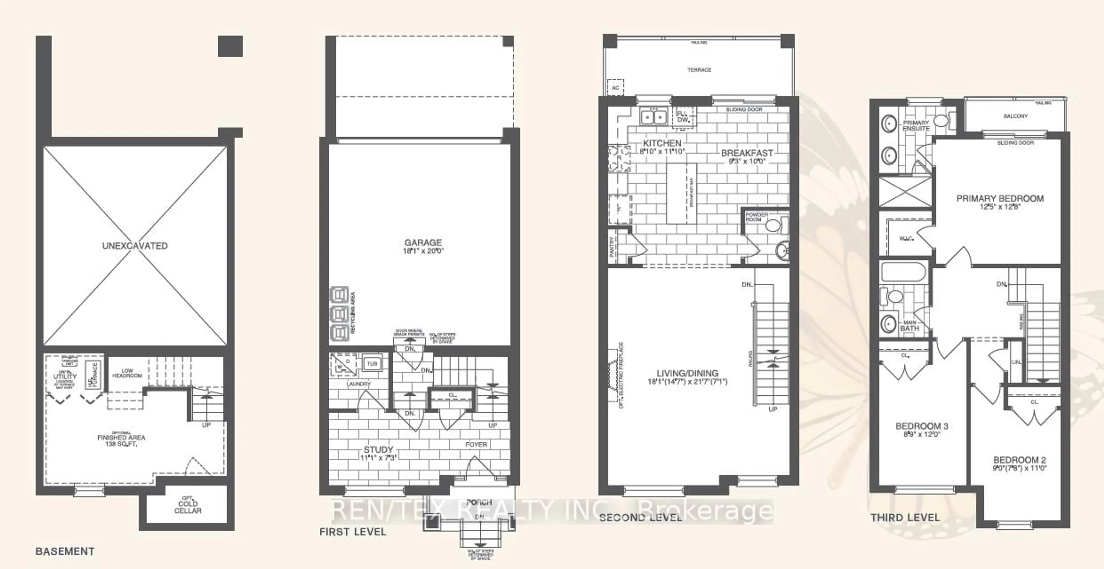 Floor plan for 10 Baldwin Ransom Lane, Richmond Hill Ontario L4E 5A3