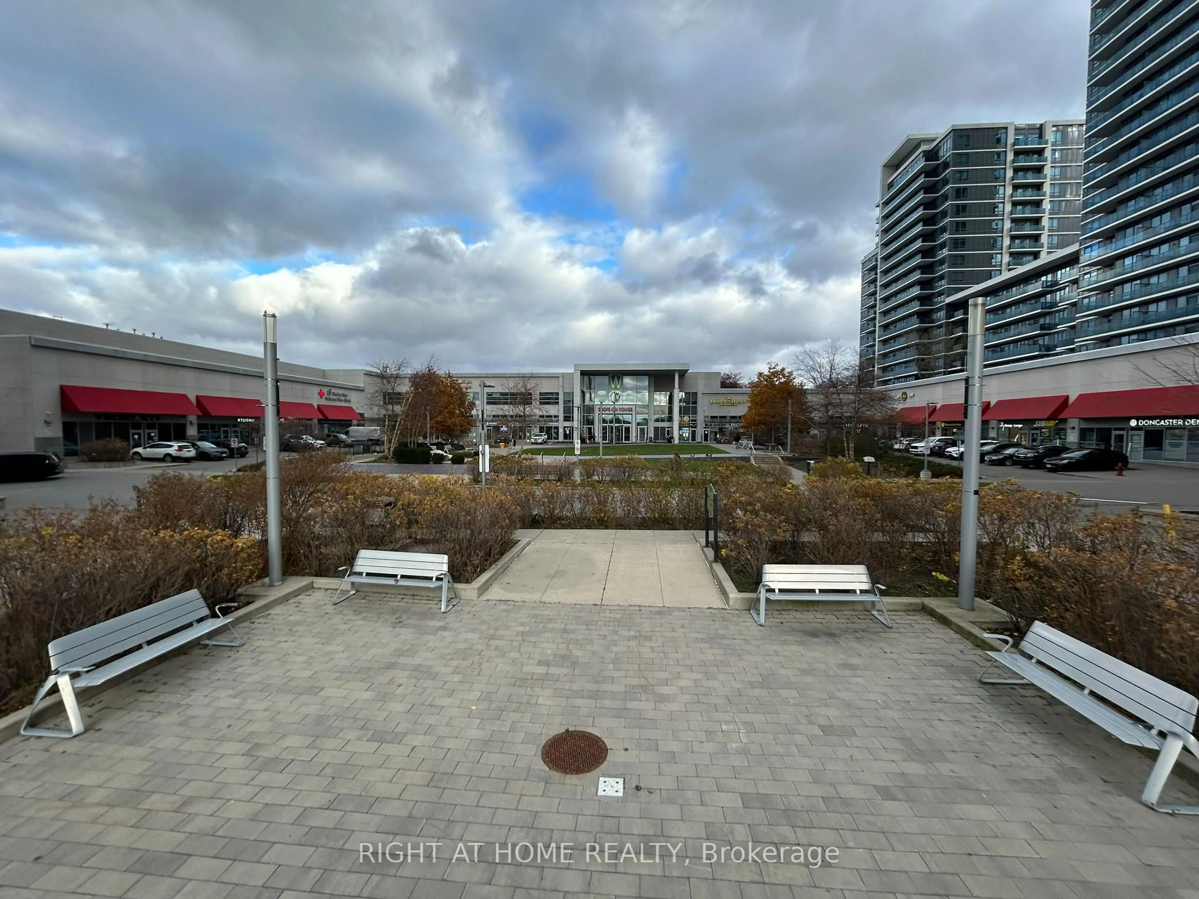 Patio, city buildings view from balcony for 7171 Yonge St #1003, Markham Ontario L3T 0C5