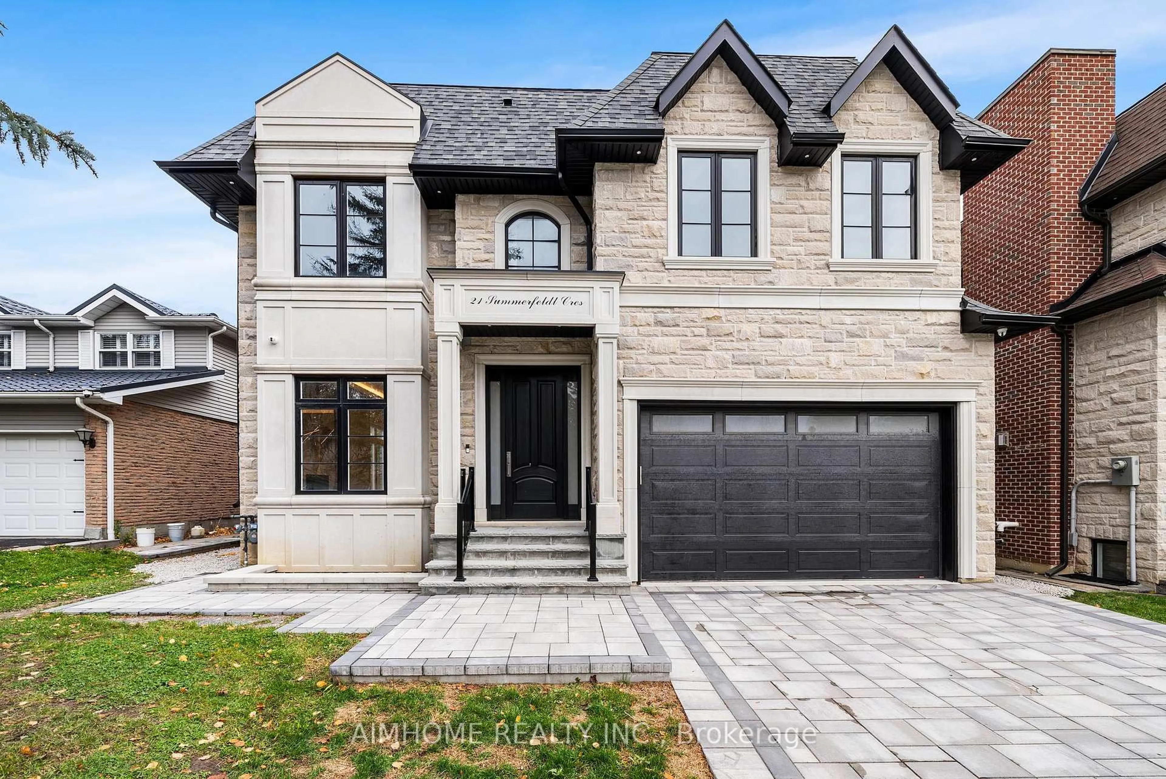 Home with brick exterior material, street for 21 Summerfeldt Cres, Markham Ontario L3R 2B1