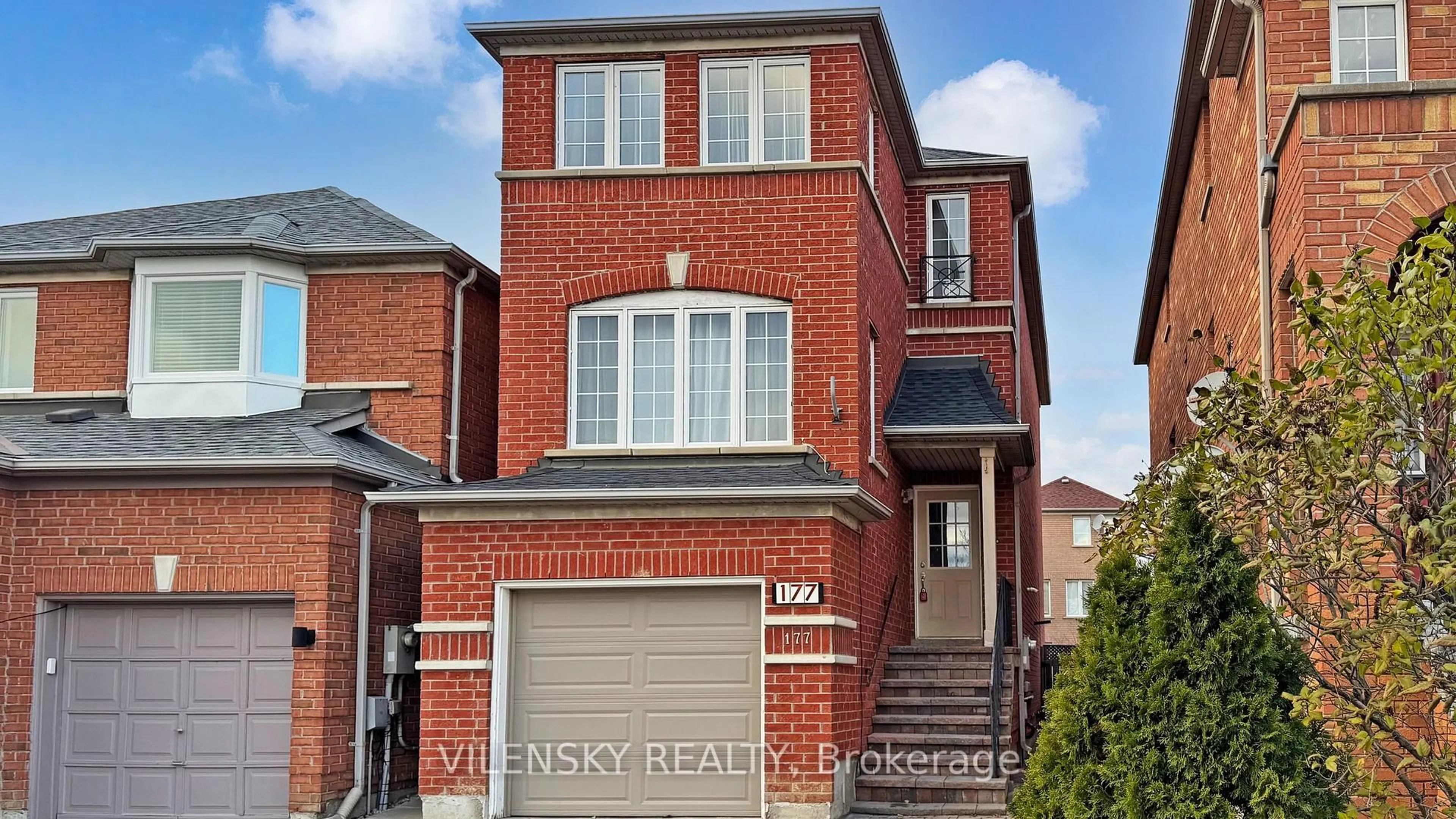Home with brick exterior material, street for 177 Sassafras Circ, Vaughan Ontario L4J 8M6