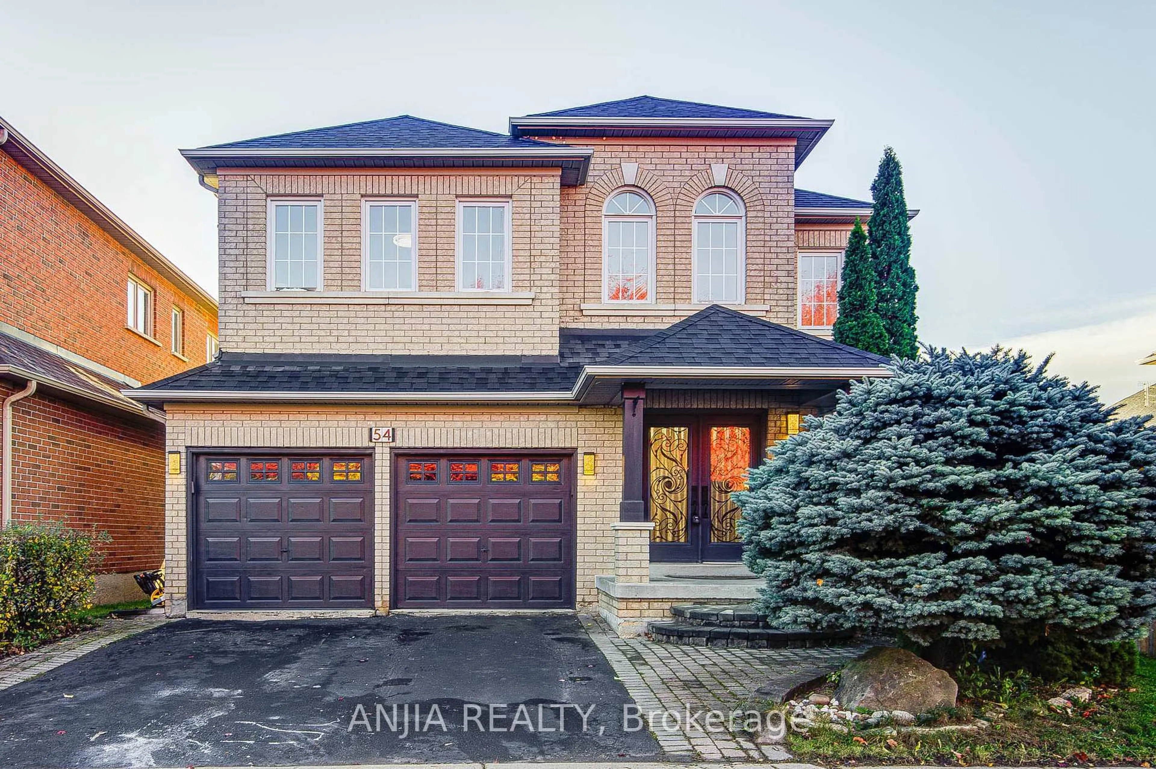 Home with brick exterior material, street for 54 Rouge Bank Dr, Markham Ontario L3S 4C7