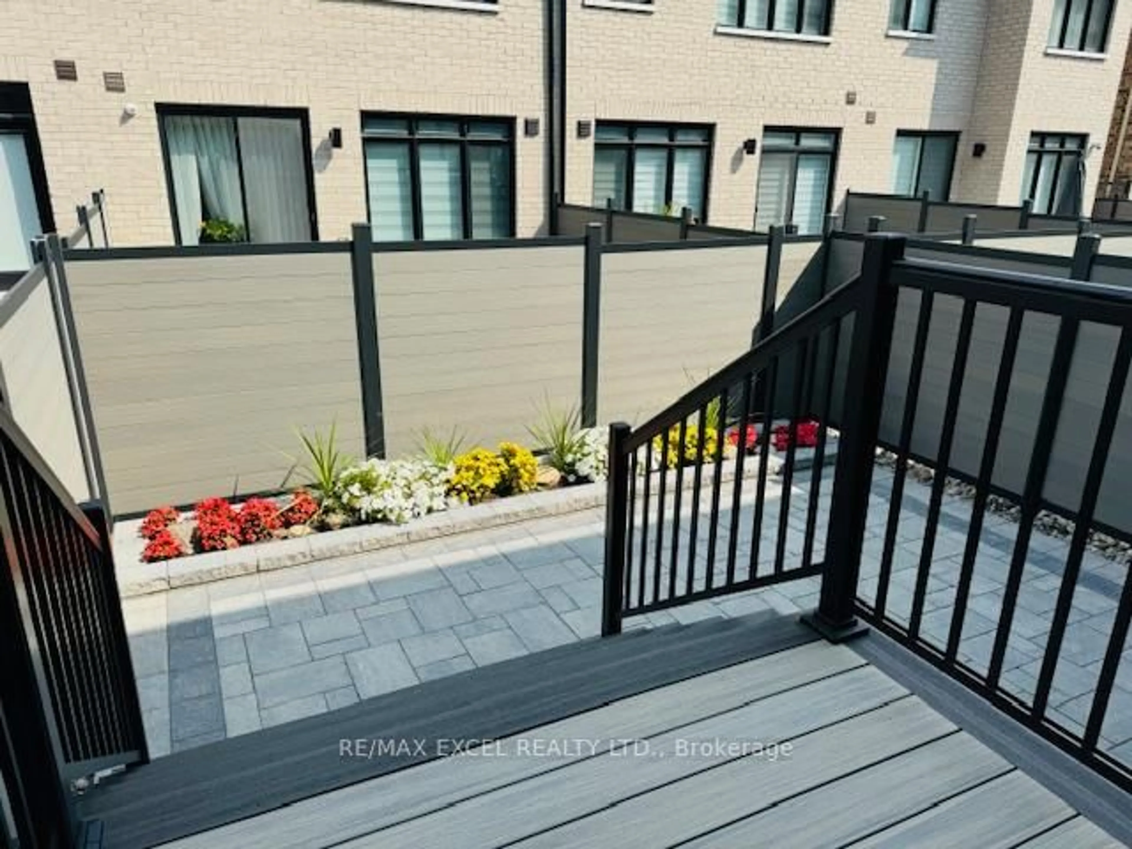 Patio, city buildings view from balcony for 22 Boiton St, Richmond Hill Ontario L4S 0J4